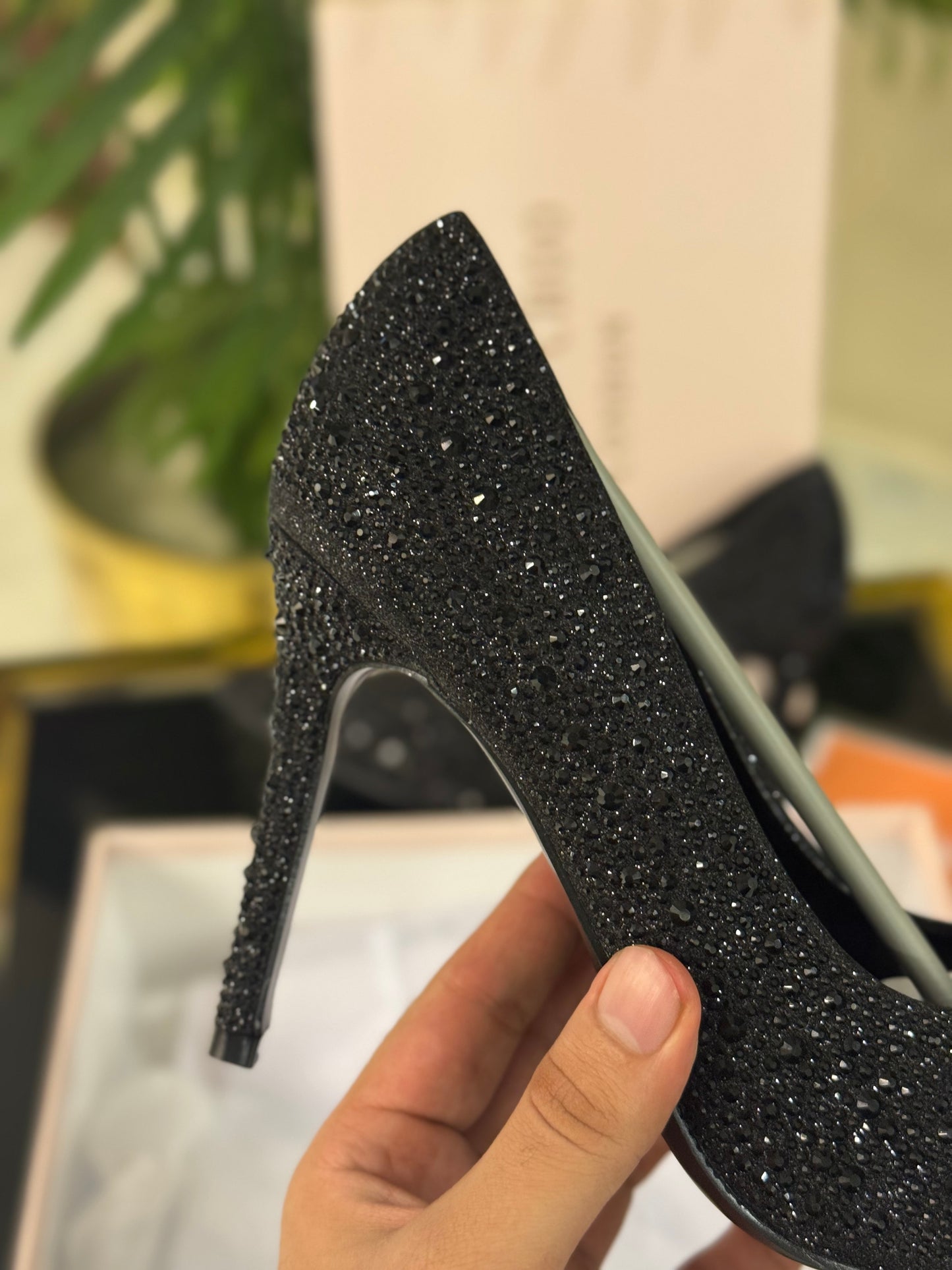JIMMY CHO GODIVA HEEL - BLACK