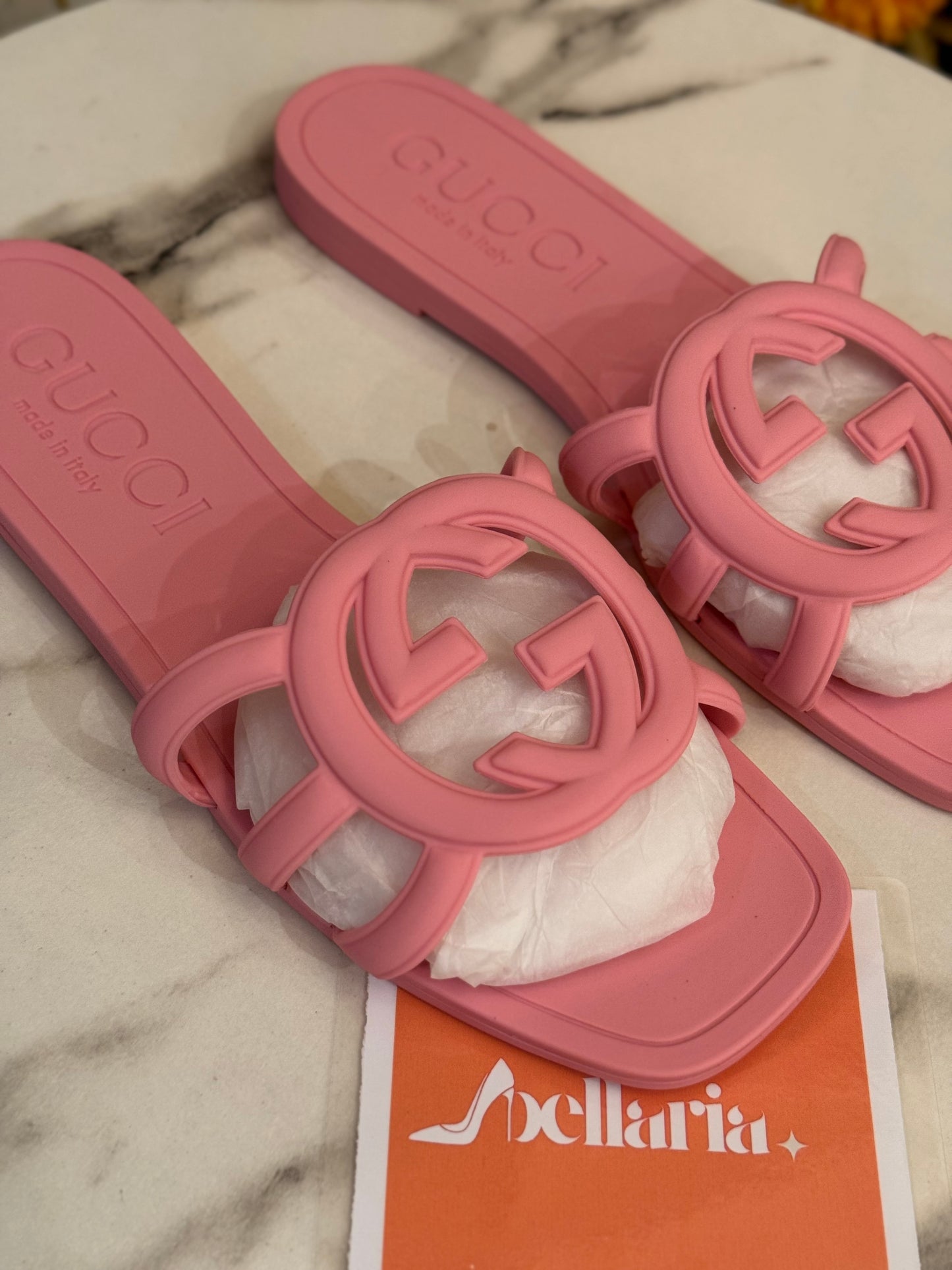 GC INTERLOCKING SLIDE - Baby pink (imported)