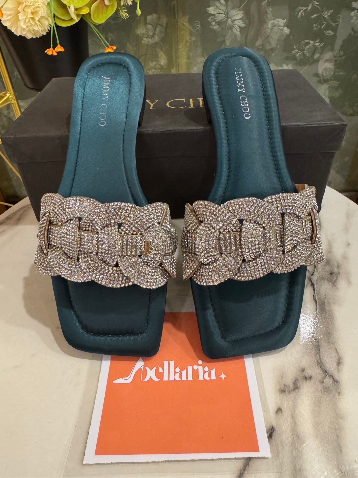 BELLARIA LATIN FLATS - SEAGREEN
