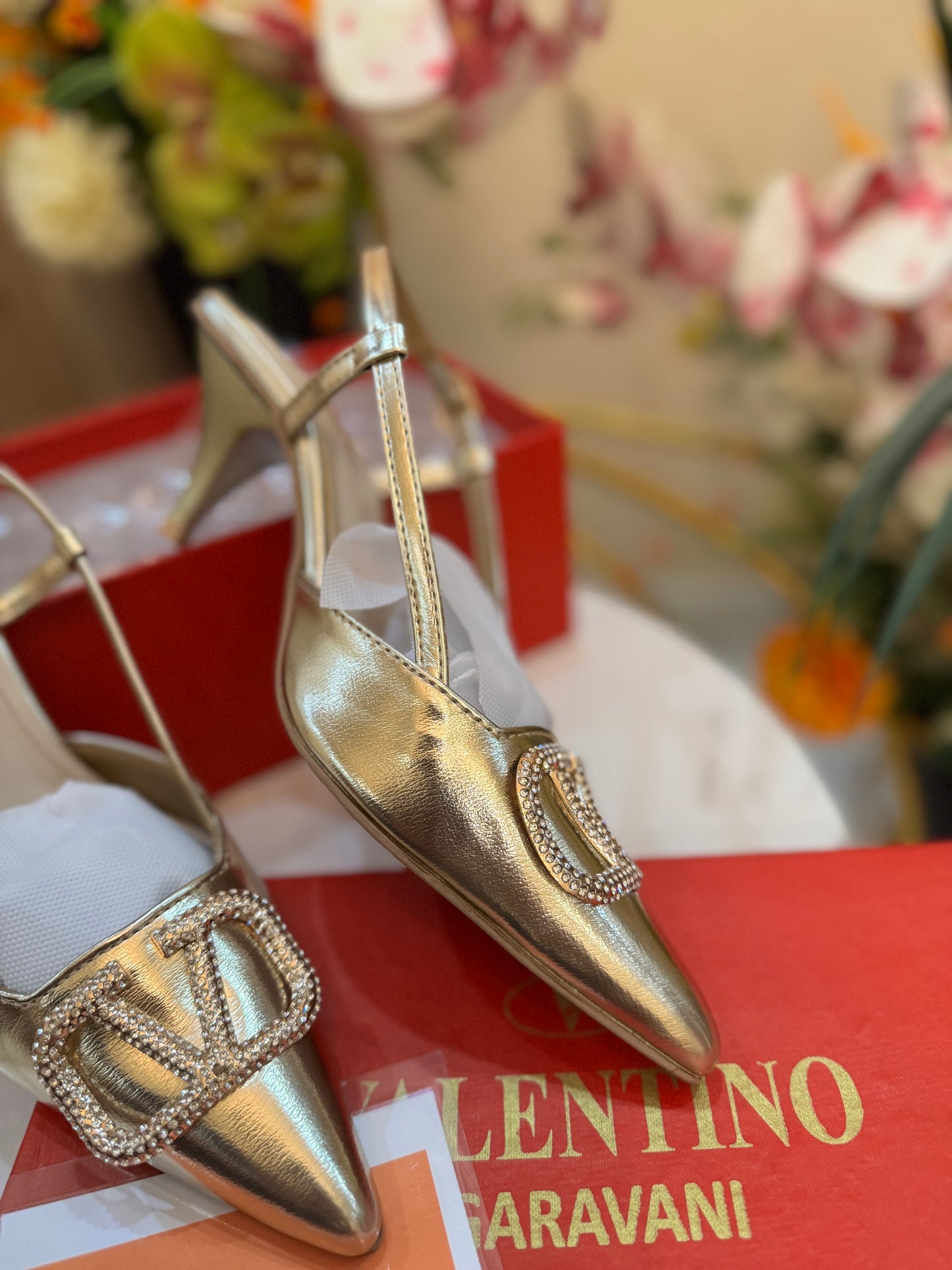 VLTN STARLET HEEL - GOLD (premium batch) 2.5 inches heel