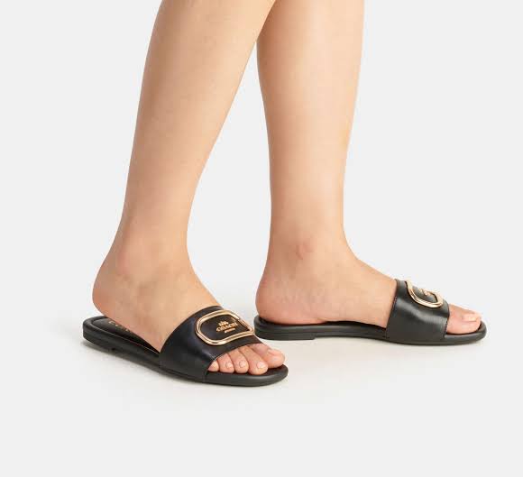 BELLARIA EVY SLIDES - BLACK