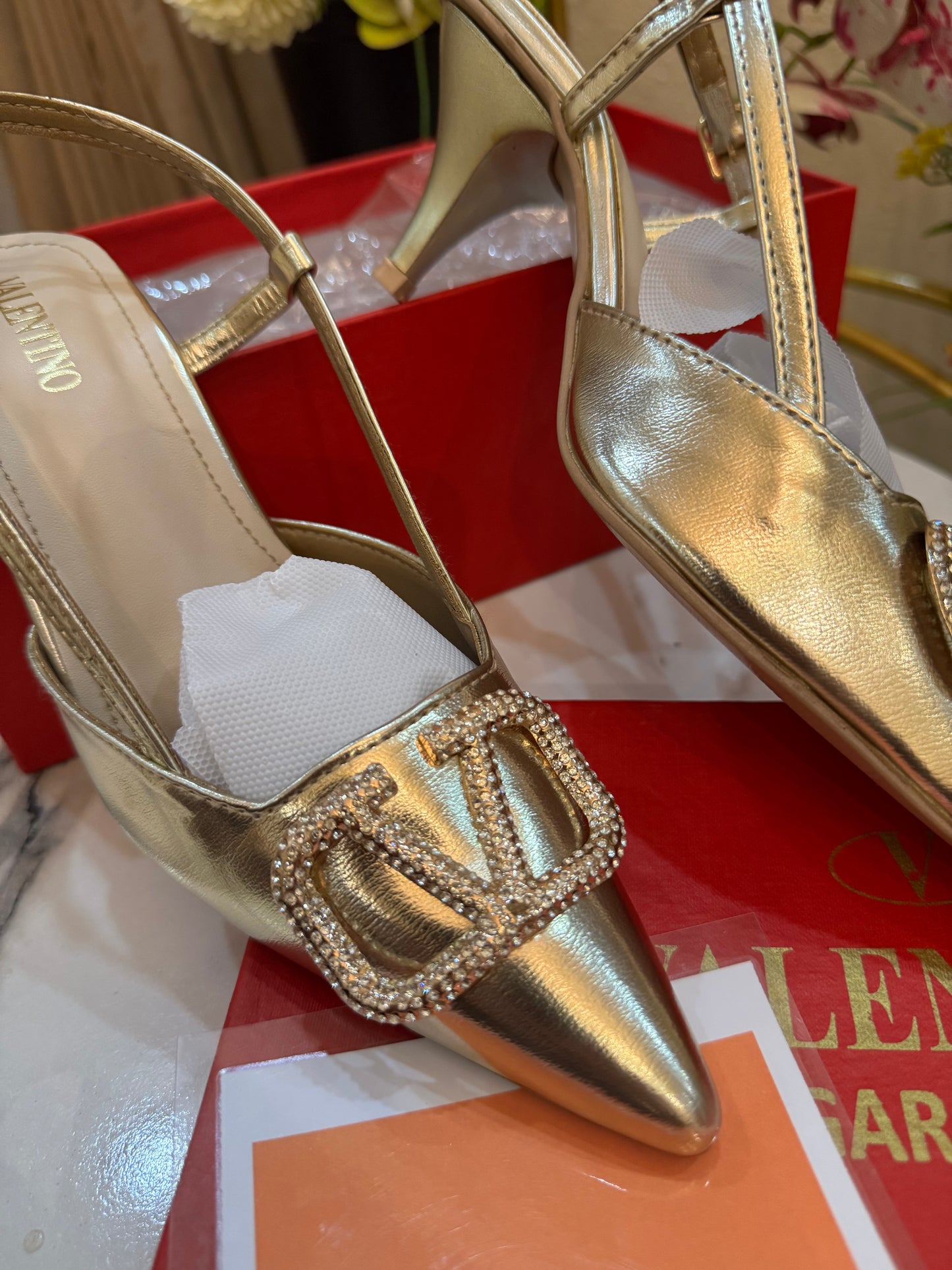 VLTN STARLET HEEL - GOLD (premium batch) 2.5 inches heel