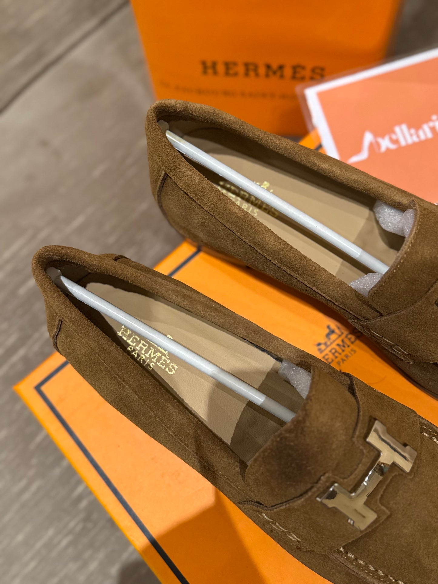 HMES PARIS SUEDE WOMEN SHOES - BROWN