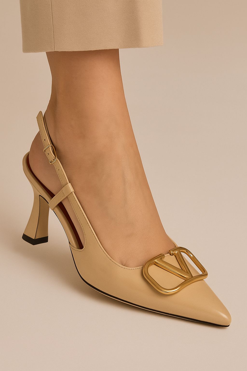 BELLARIA VLNT HEEL - BEIGE