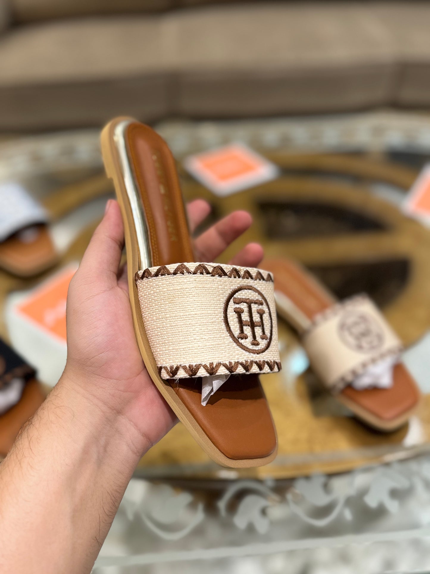 Hilfiger pezley slides - Beige