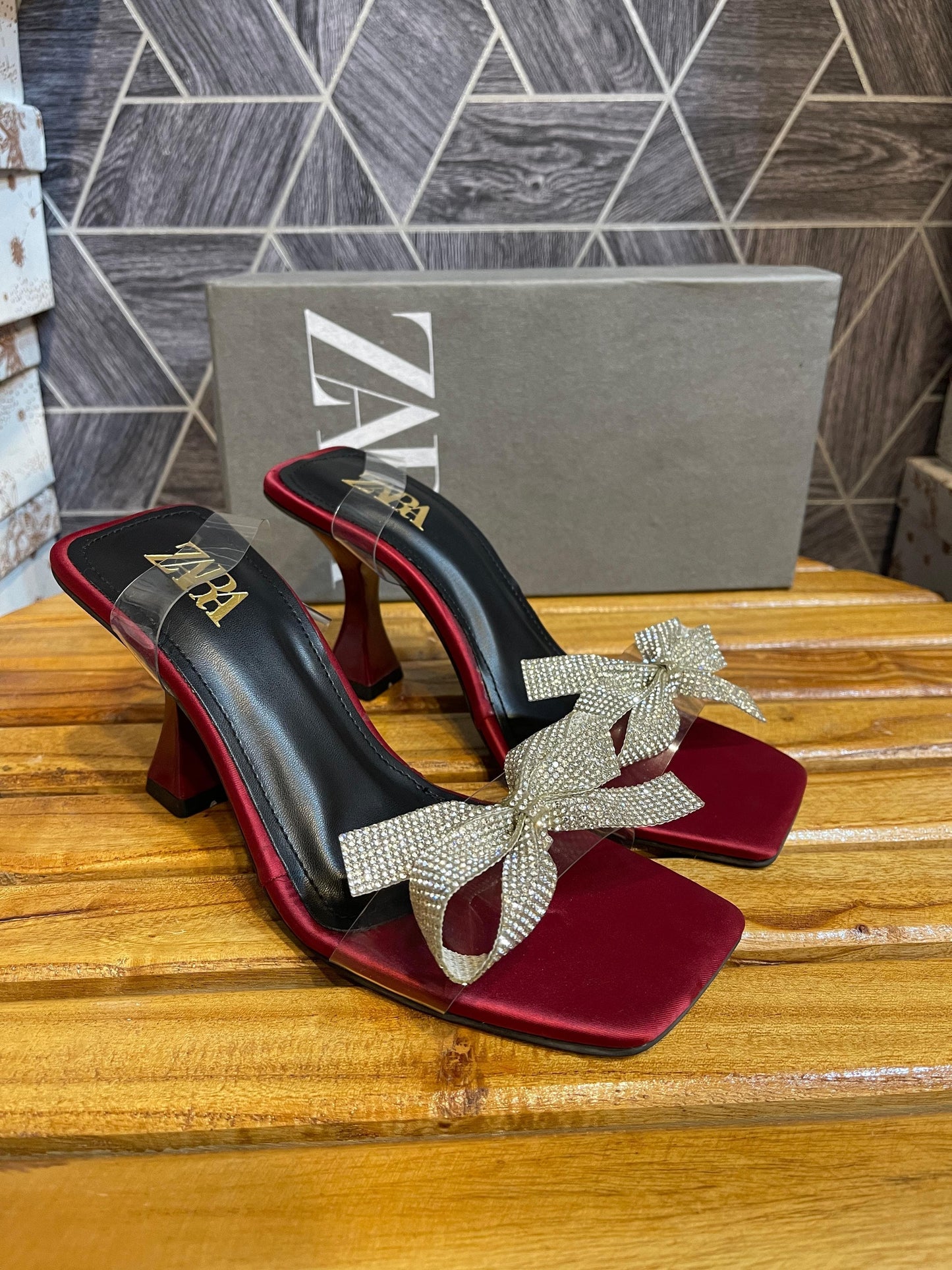 ZR BOW HEEL - MAROON