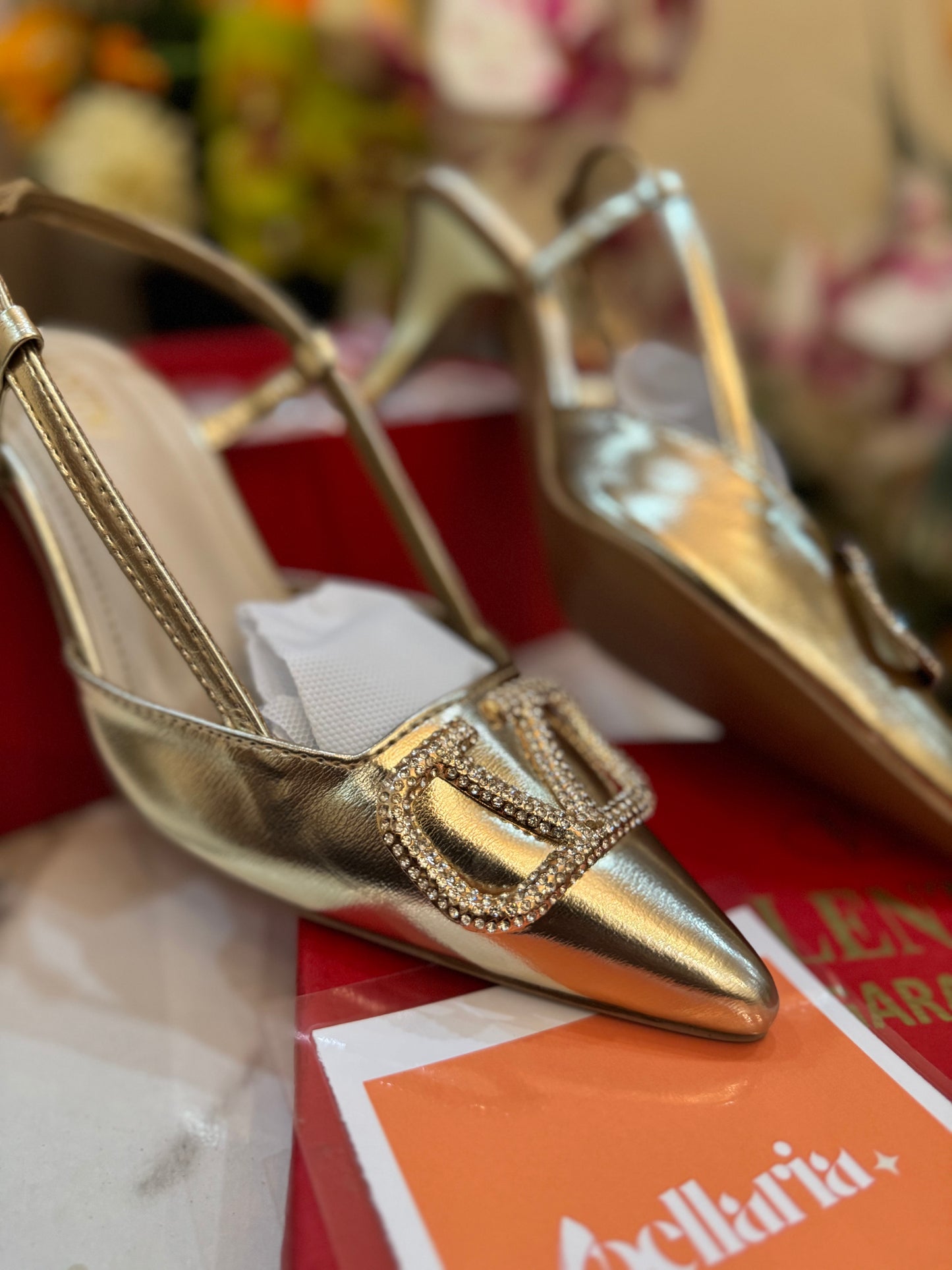 VLTN STARLET HEEL - GOLD (premium batch) 2.5 inches heel