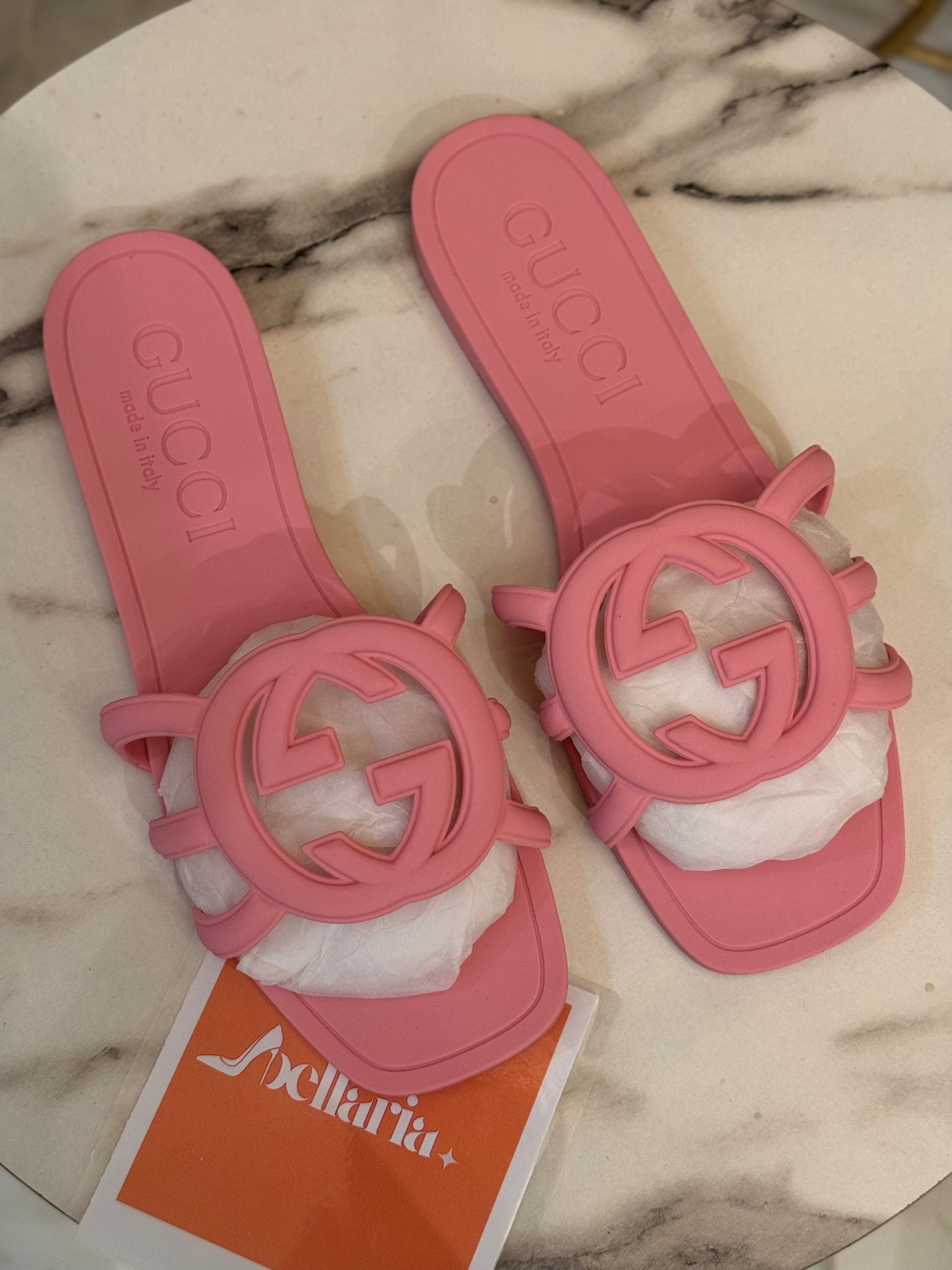 GC INTERLOCKING SLIDE - Baby pink (imported)