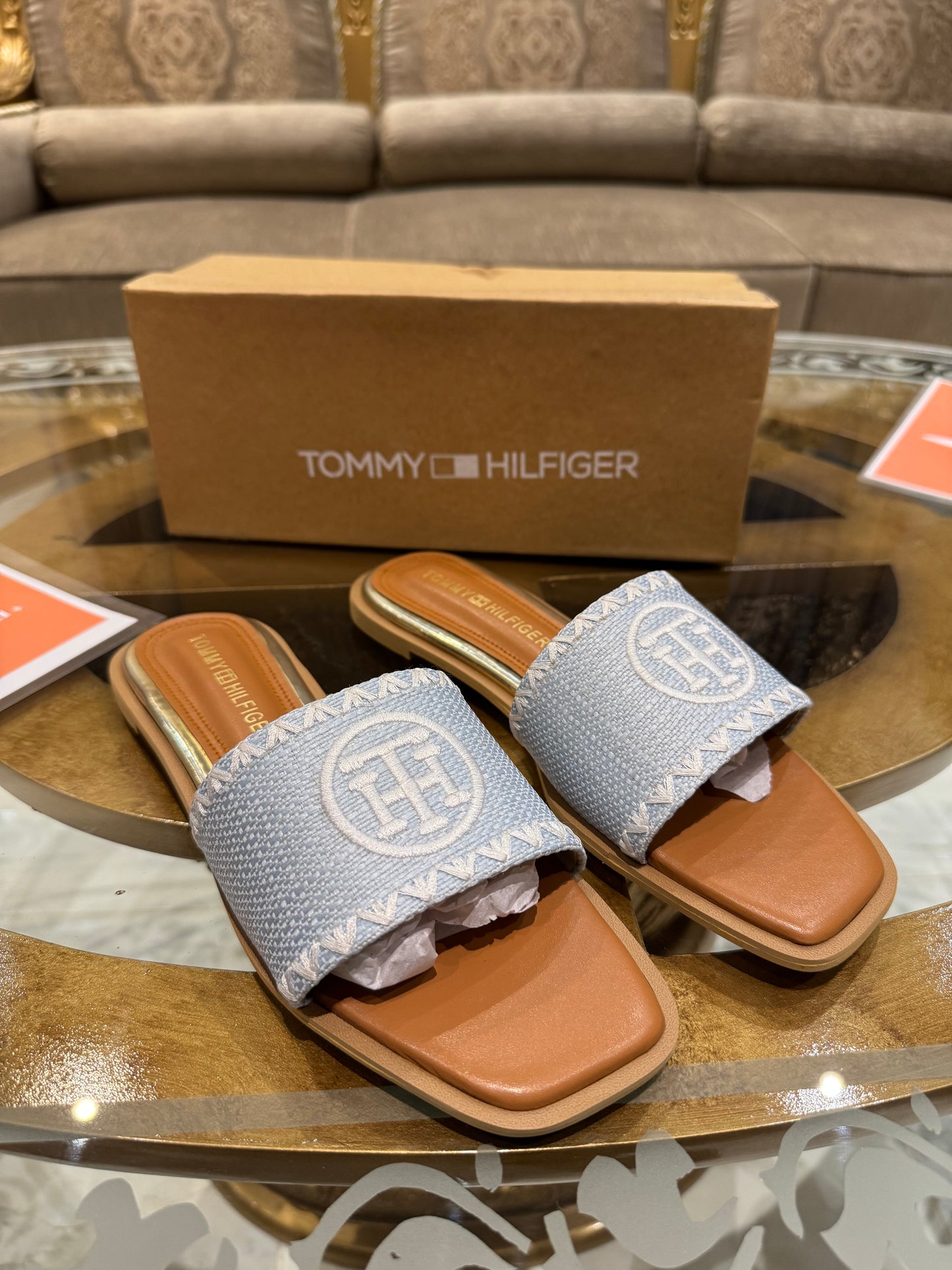 Hilfiger pezley slides - Skyblue