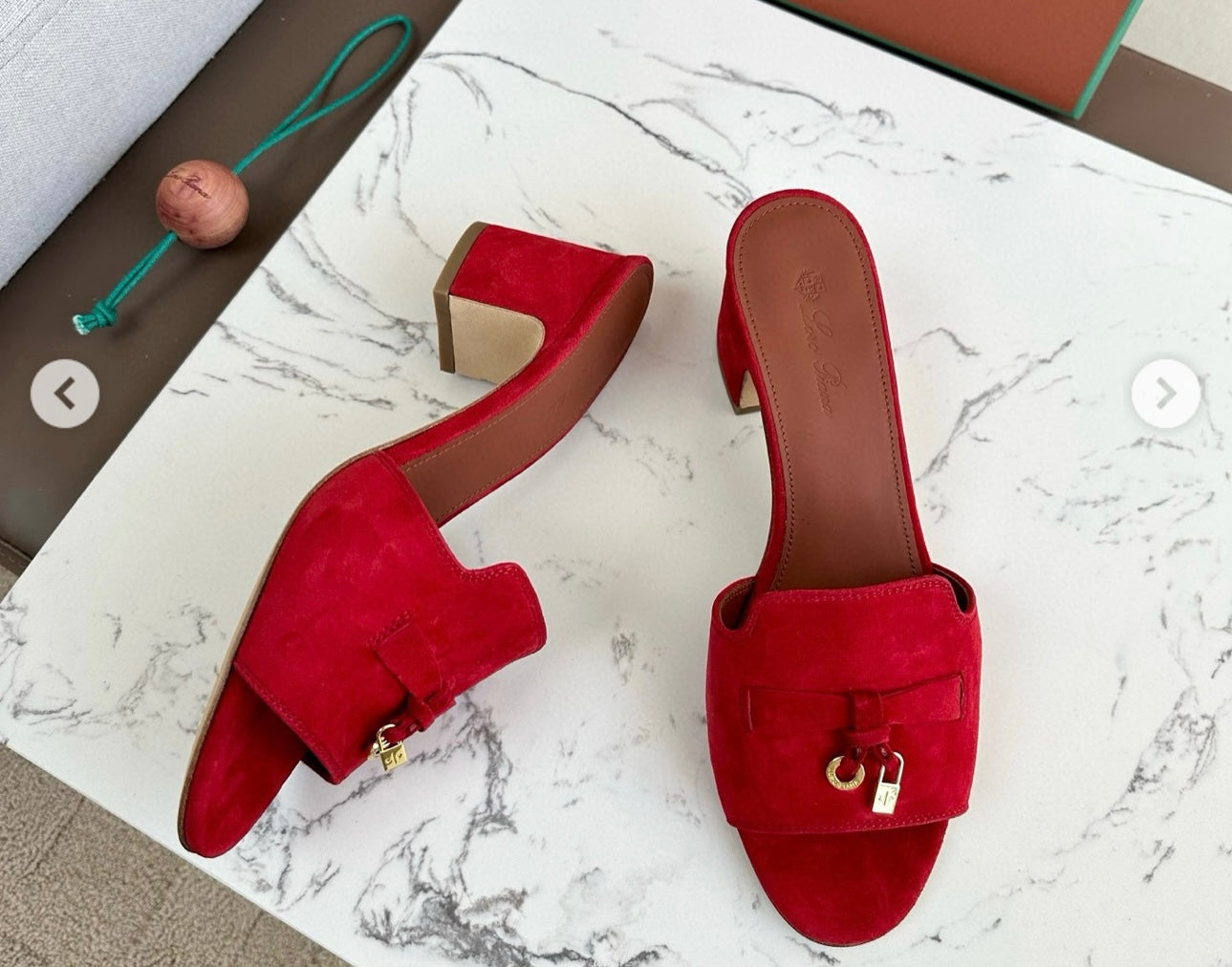 LORO PIA-NA CHARM SANDAL - RED