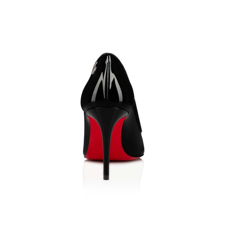 LOUBOUTIN PATENT HEEL - BLACK