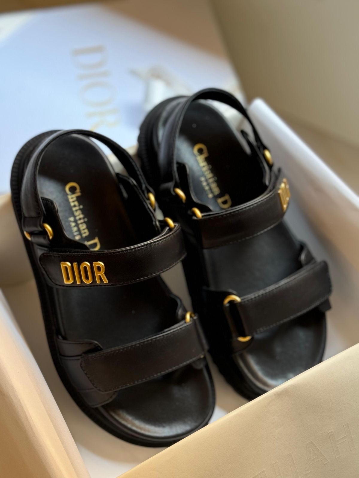 DIORACT SANDAL - BLACK