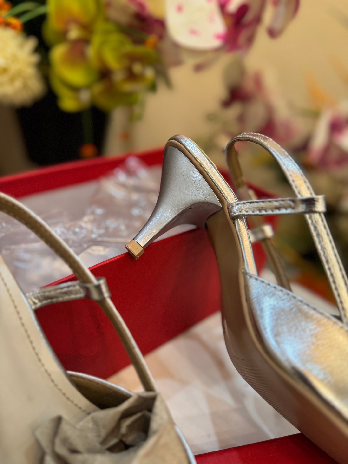 VLTN STARLET HEEL - SILVER (premium batch) 2.5 inches heel