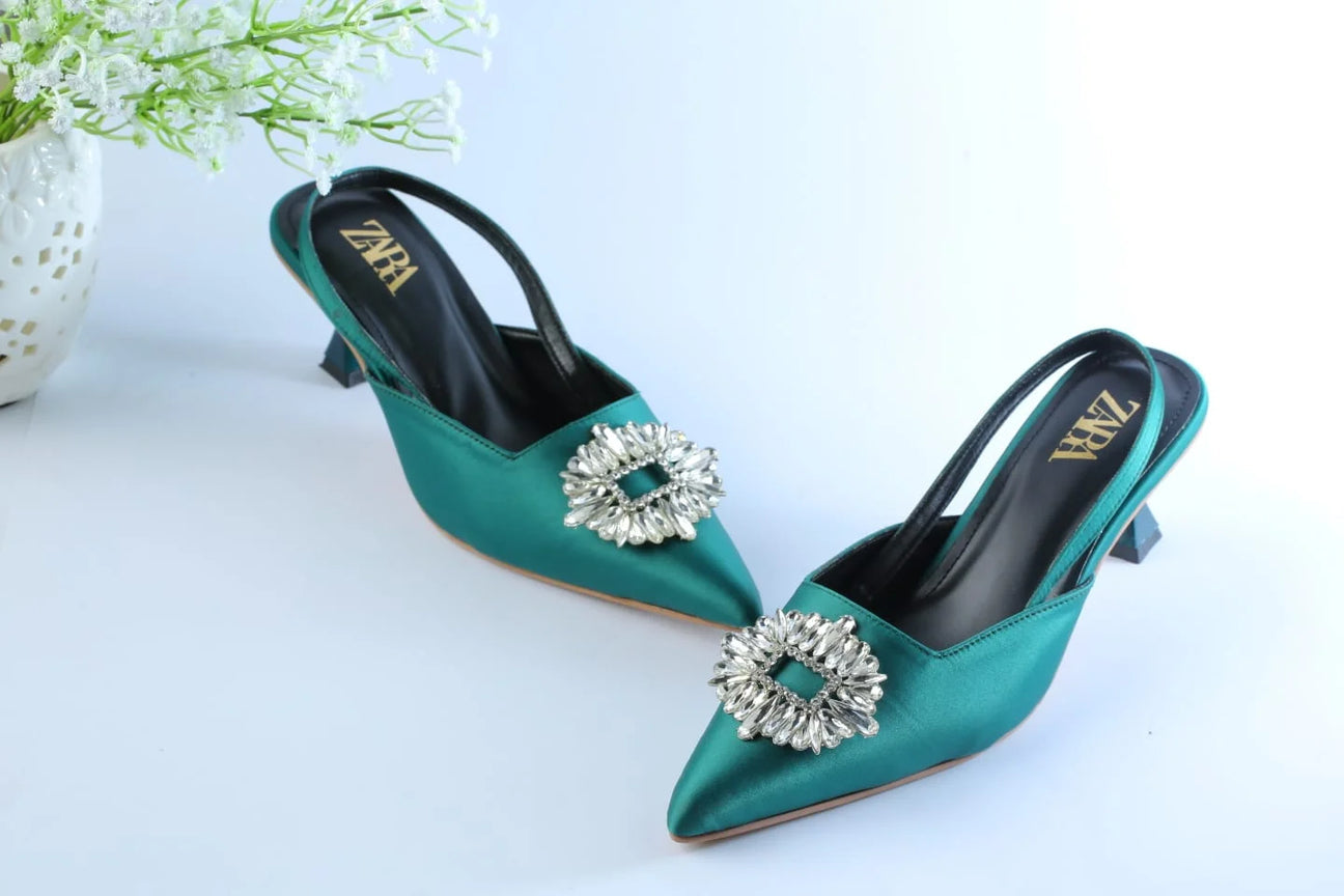 BELLARIA CELLA HEEL - SEA GREEN