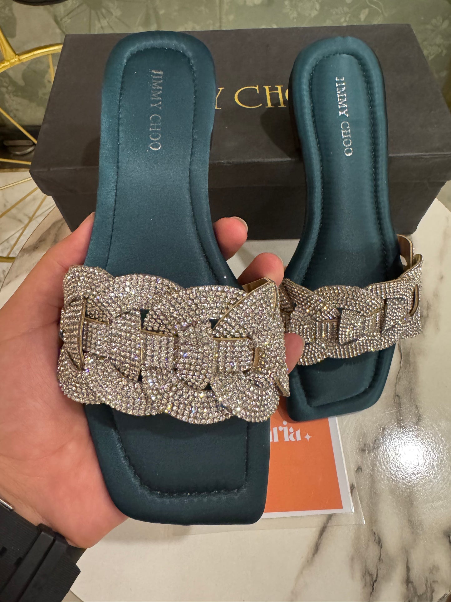 BELLARIA LATIN FLATS - SEAGREEN