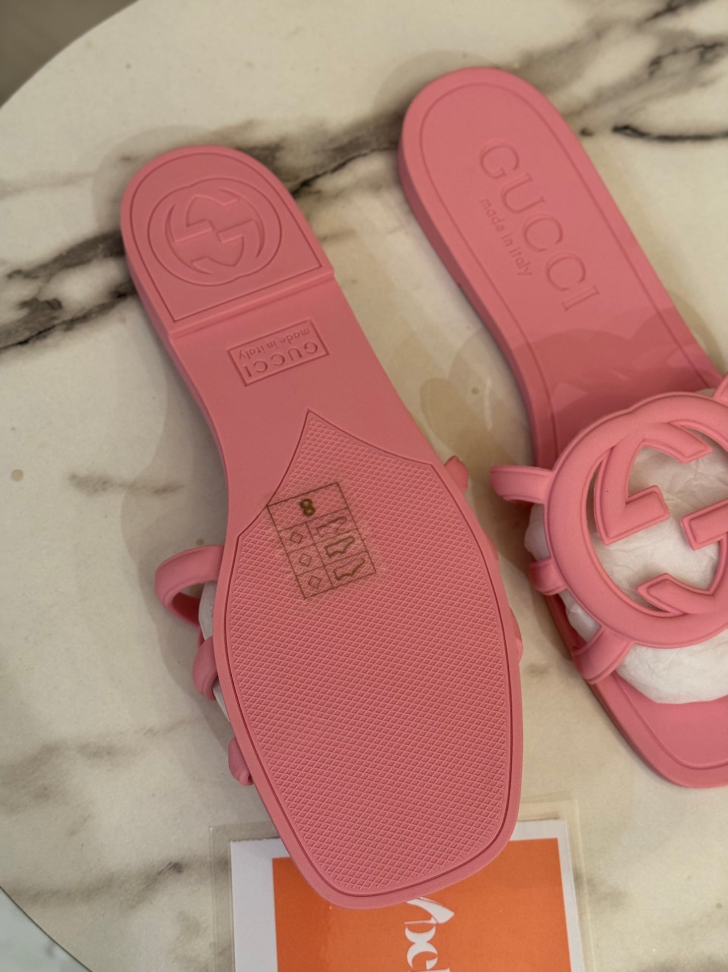 GC INTERLOCKING SLIDE - Baby pink (imported)