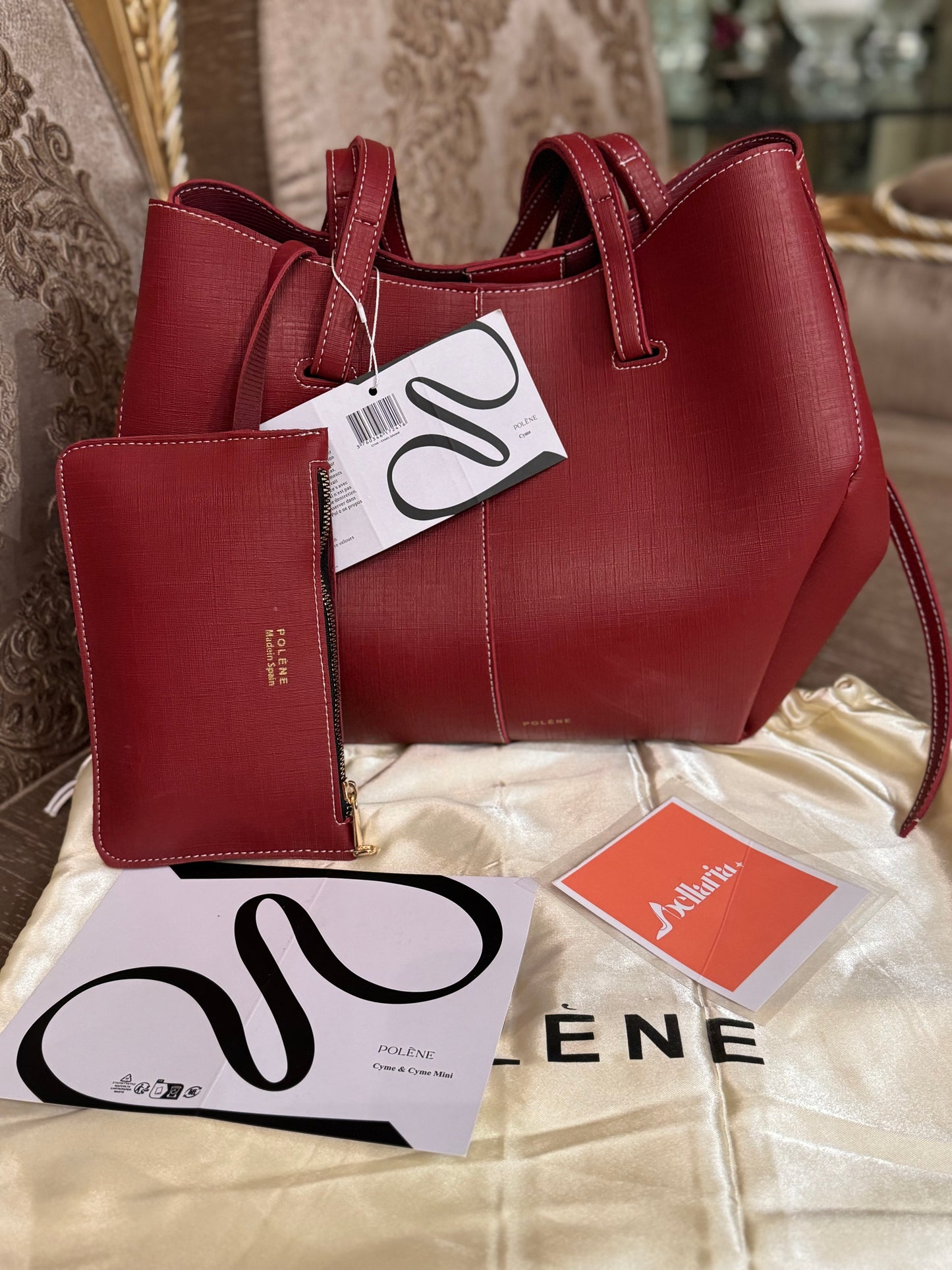 Poleene Cyme Tote bag - Burgundy
