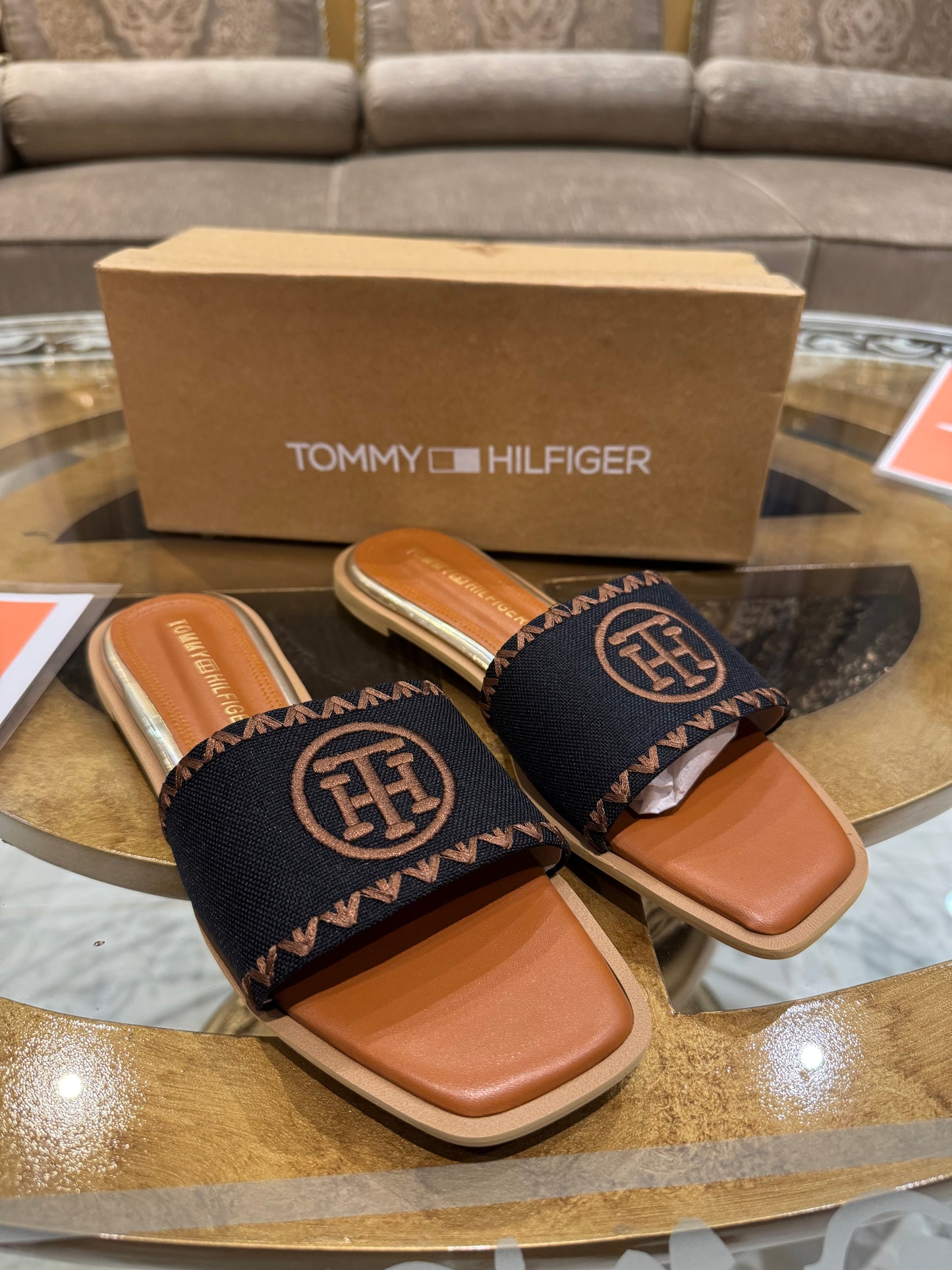 Hilfiger pezley slides - Black