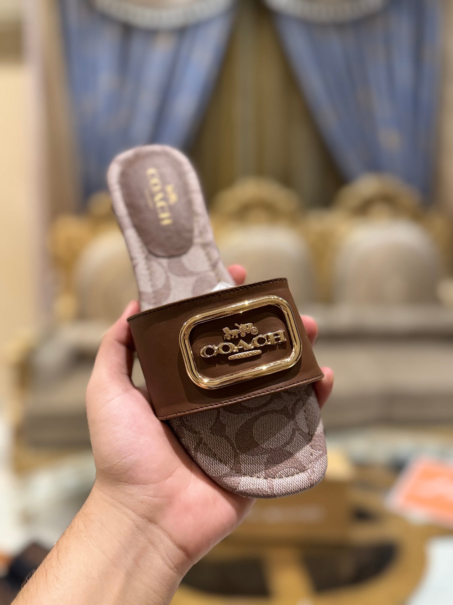BELLARIA EVY SLIDES - MONOGRAM