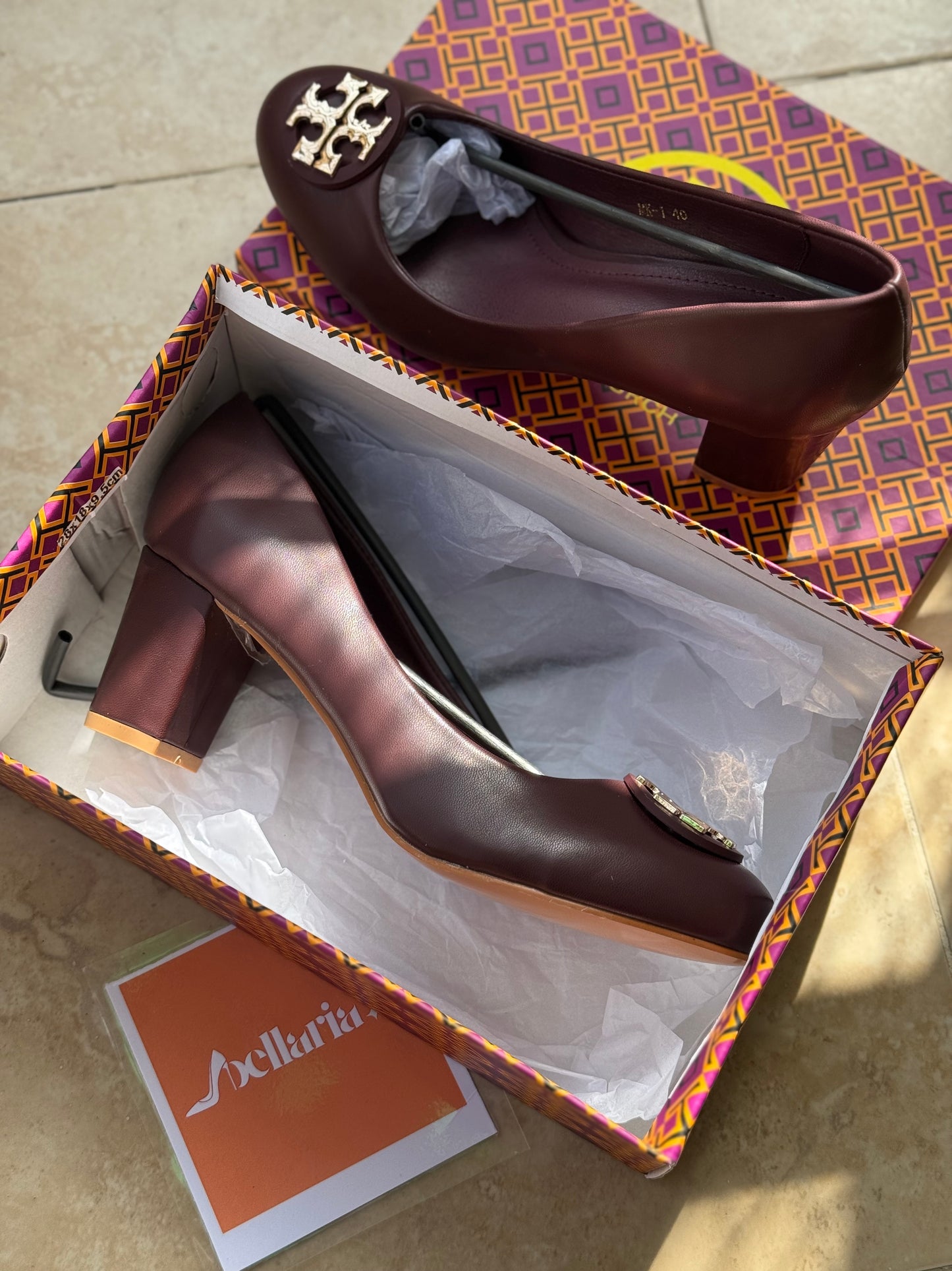 TORY COURT SHOES - Maroon PREMIUM