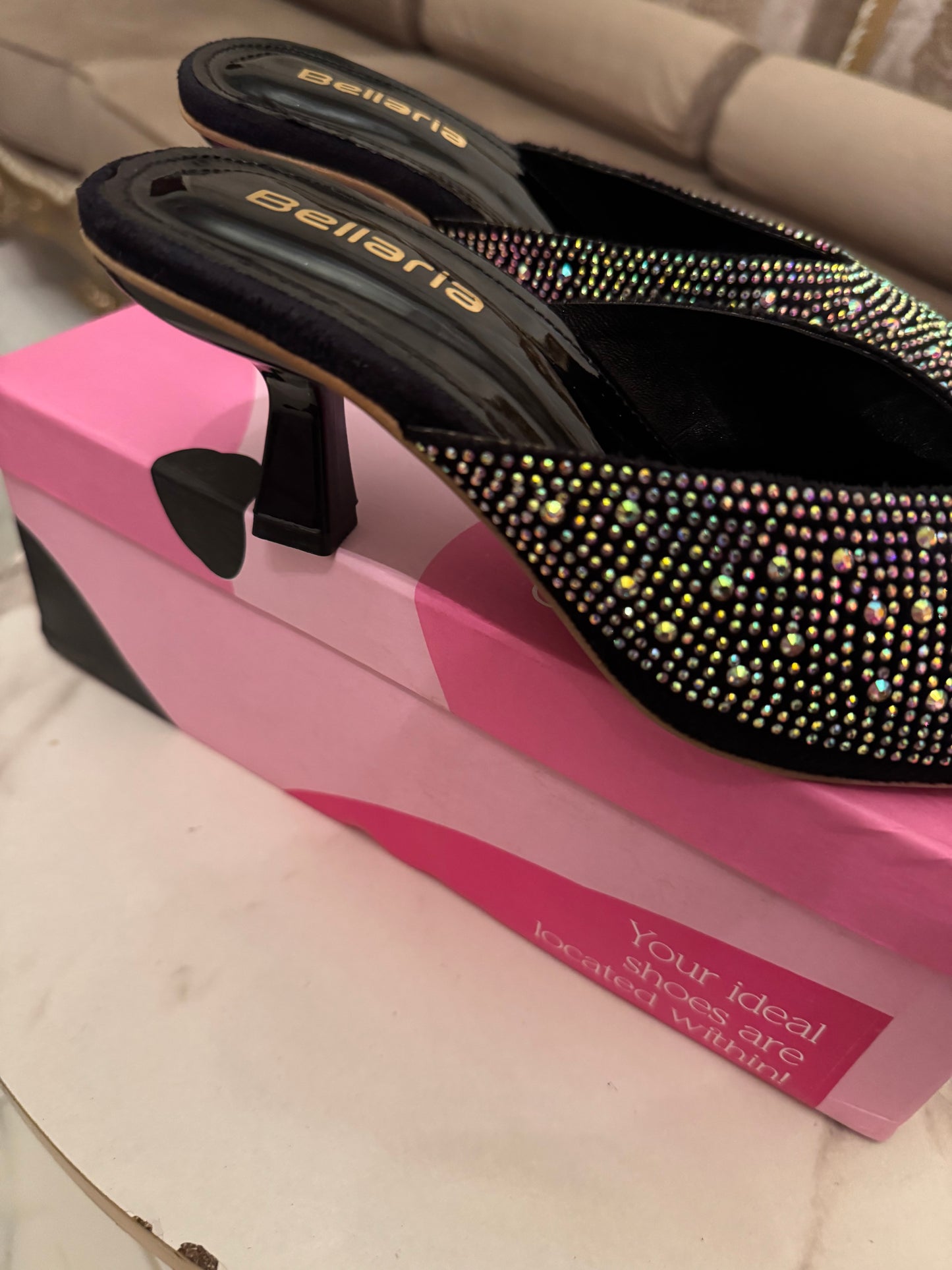 Glim Kitten Heel - Black