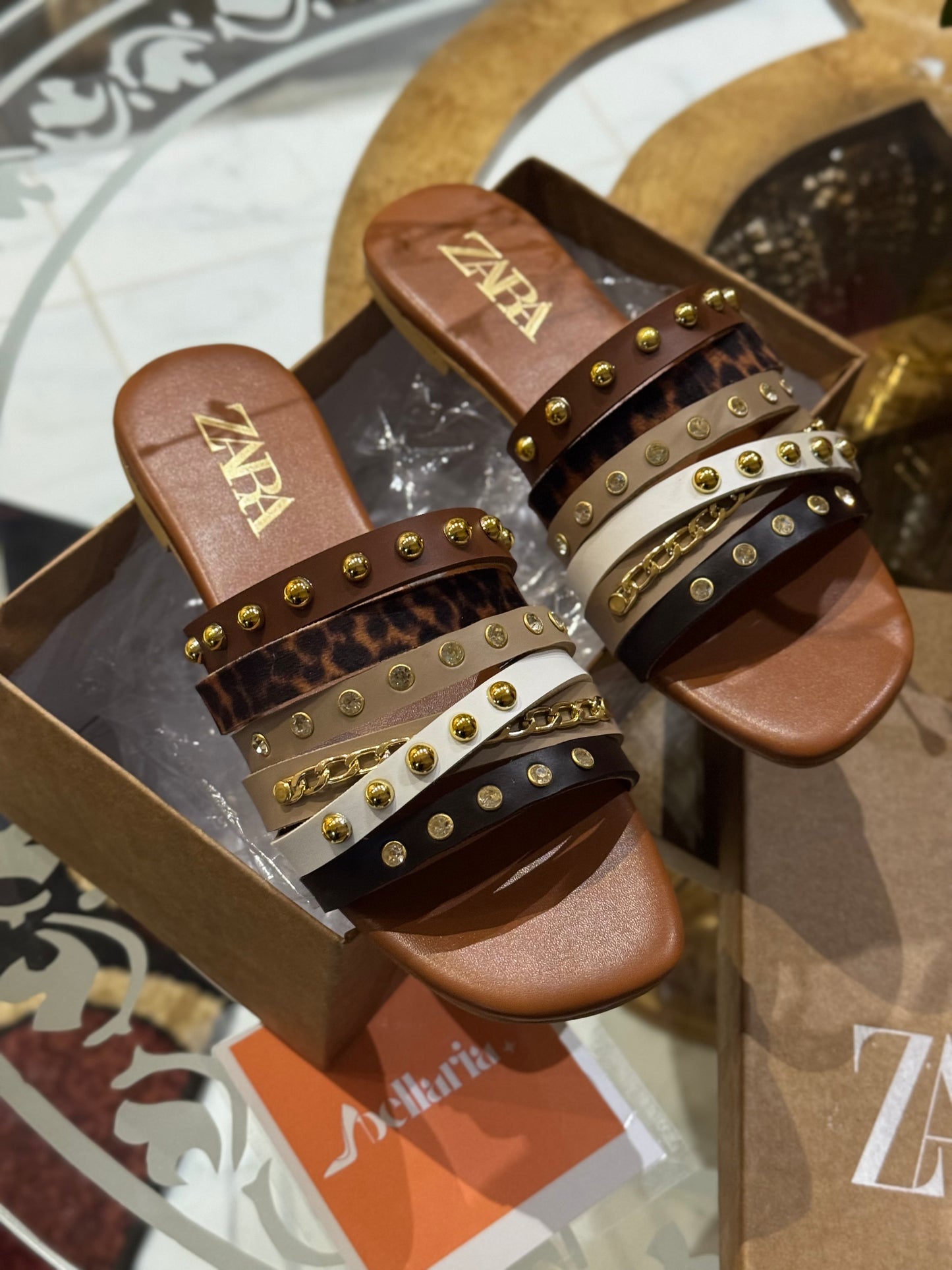ZR STUDDED VOCA FLATS (premium batch)