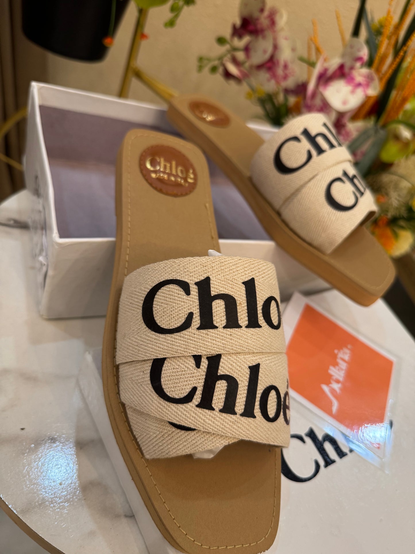 BELLARIA CHLOEE FLAT - OFFWHITE