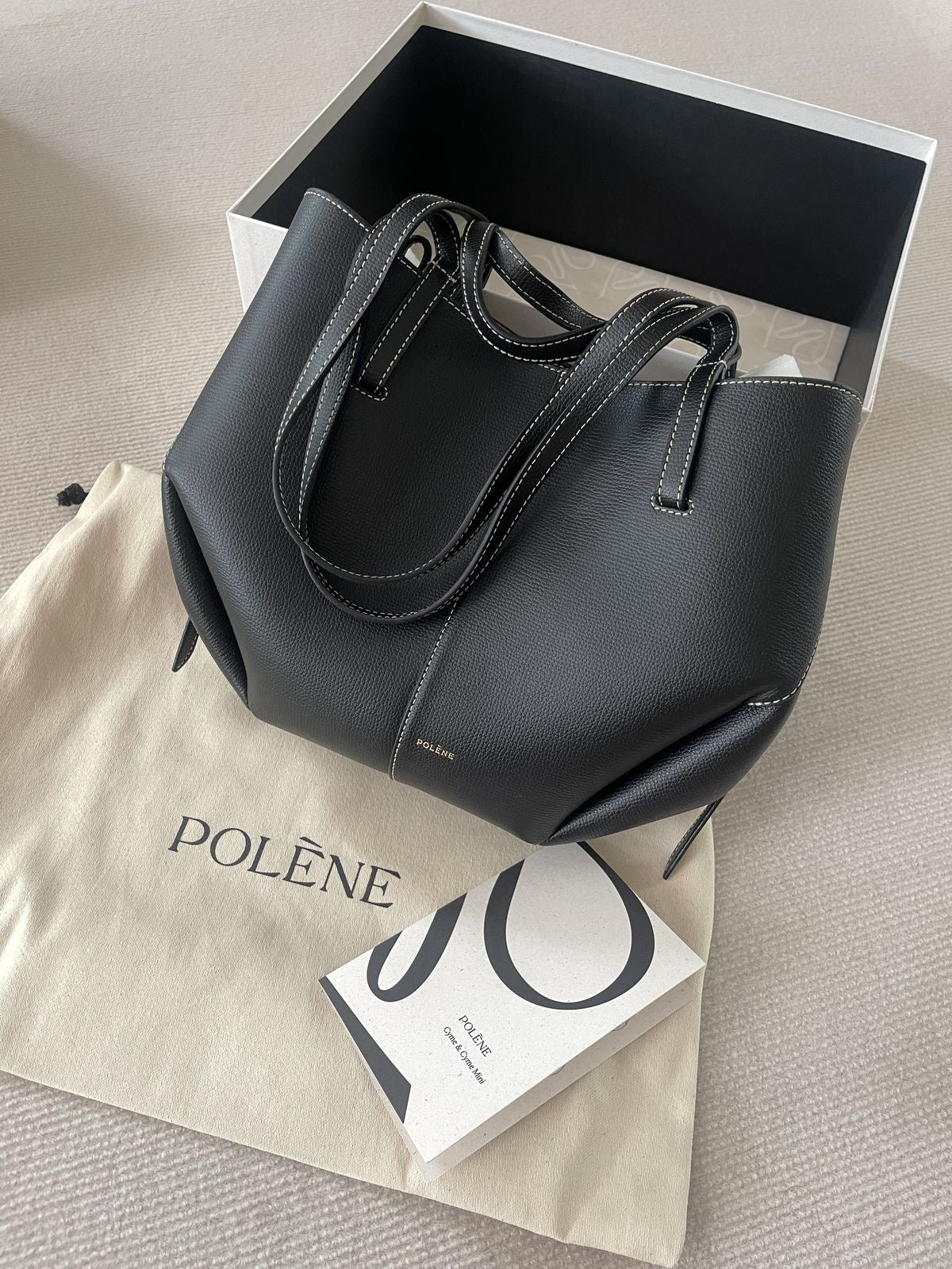 Poleene Cyme Tote bag - Black