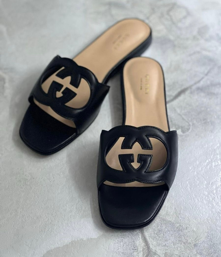 BELLARIA G-CUT FLATS - Black