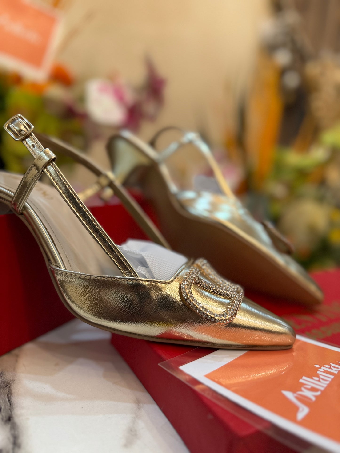 VLTN STARLET HEEL - GOLD (premium batch) 2.5 inches heel