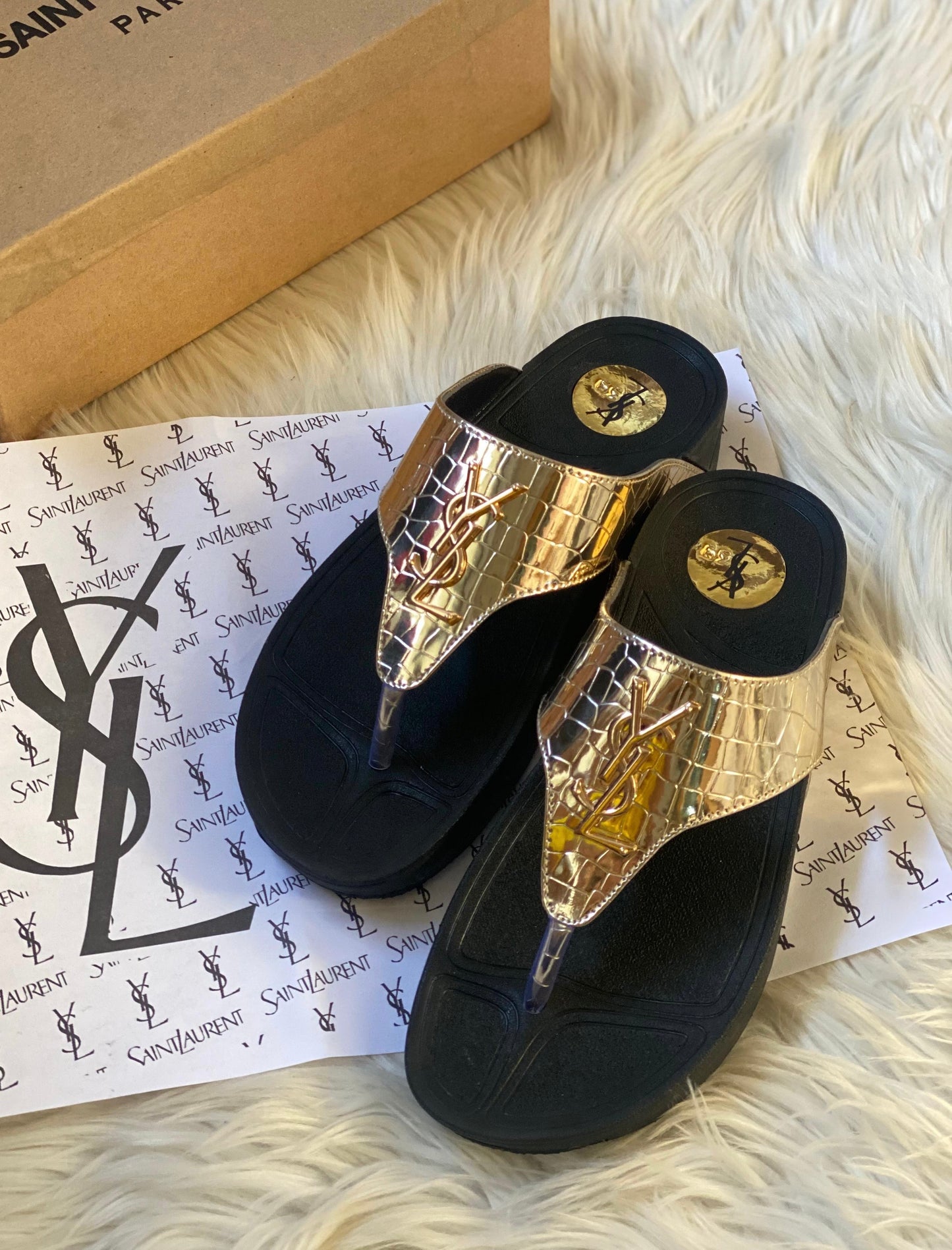 BELLARIA YS FLIP FLOP - GOLD