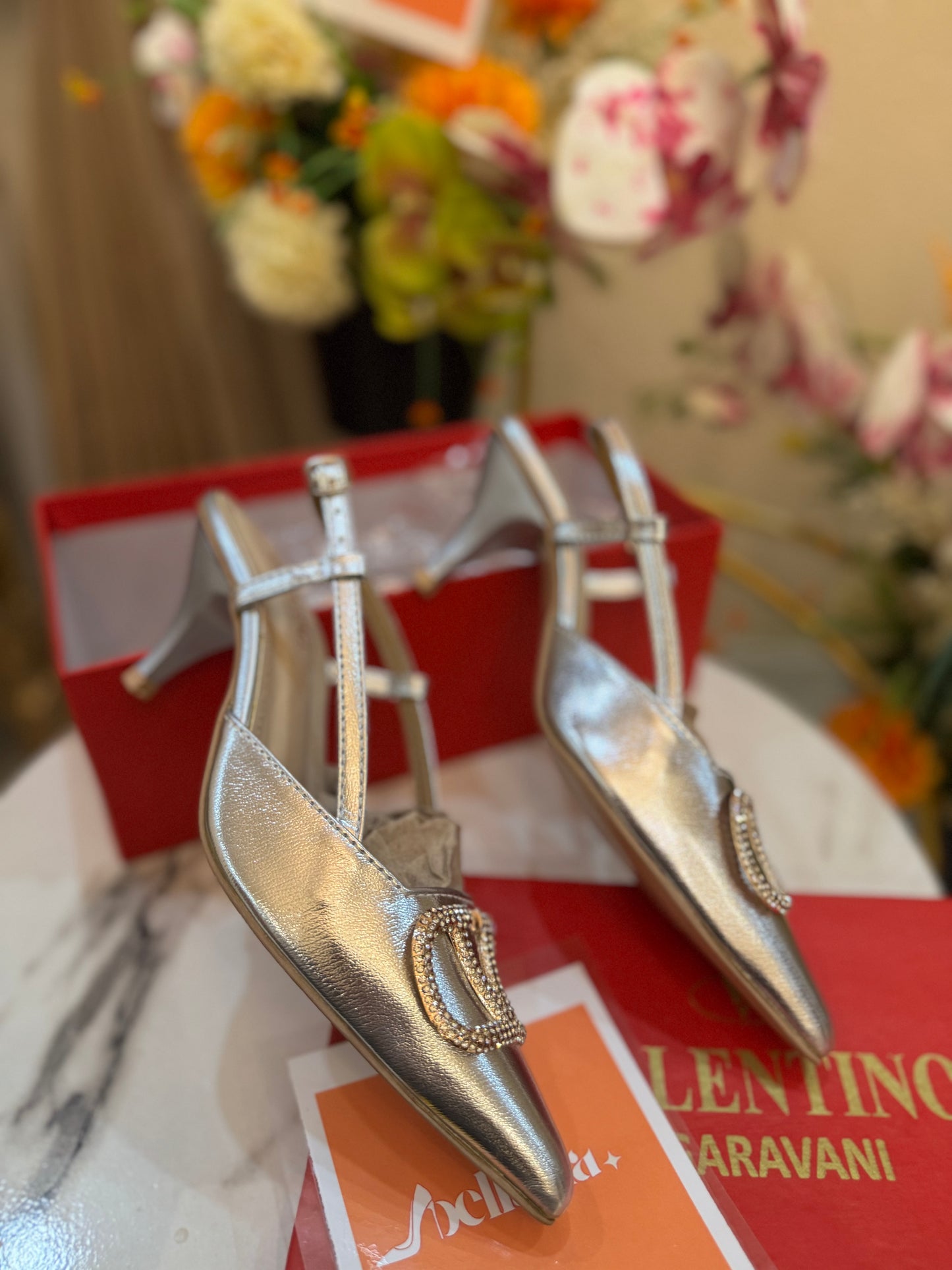 VLTN STARLET HEEL - SILVER (premium batch) 2.5 inches heel