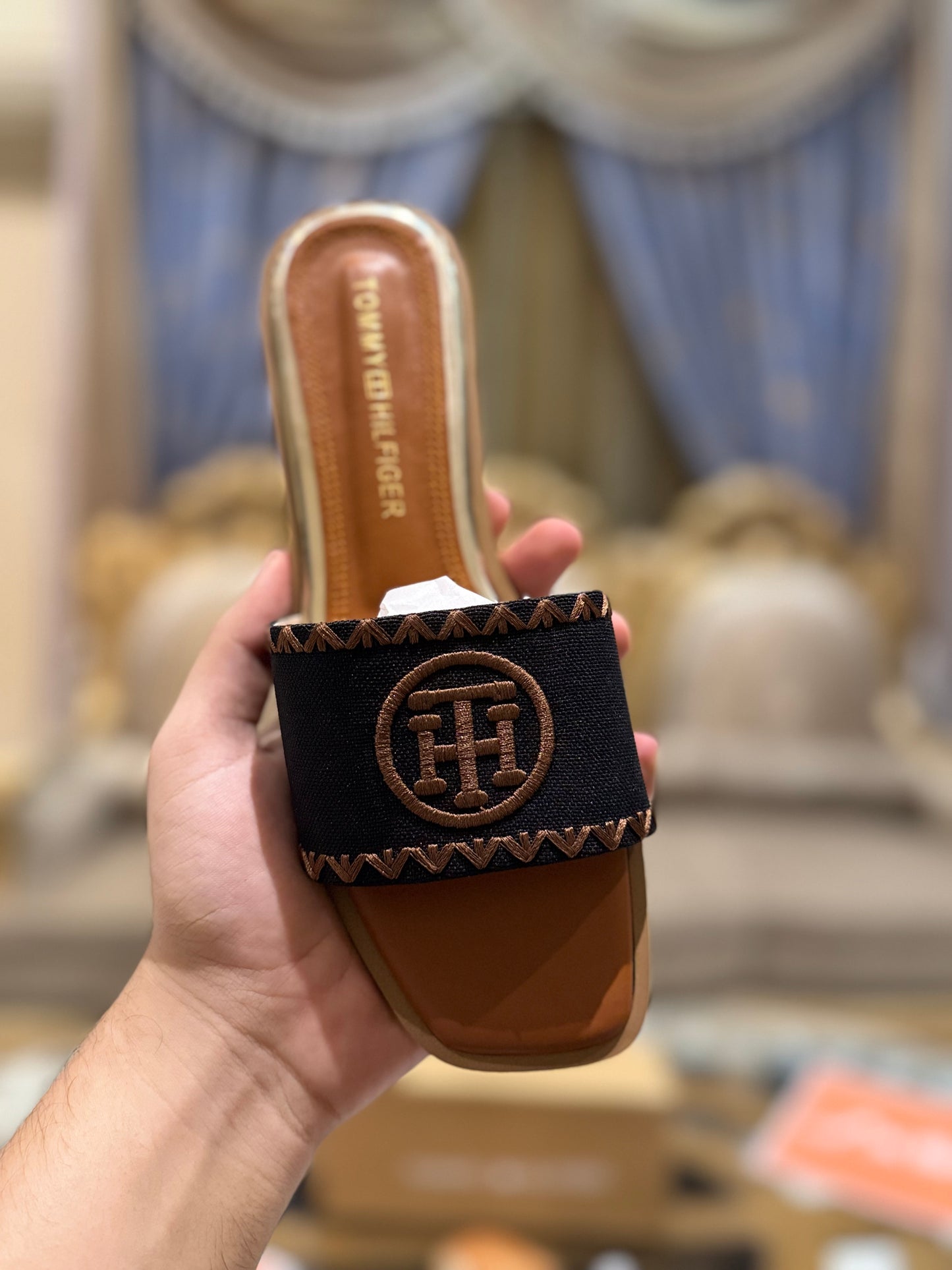 Hilfiger pezley slides - Black