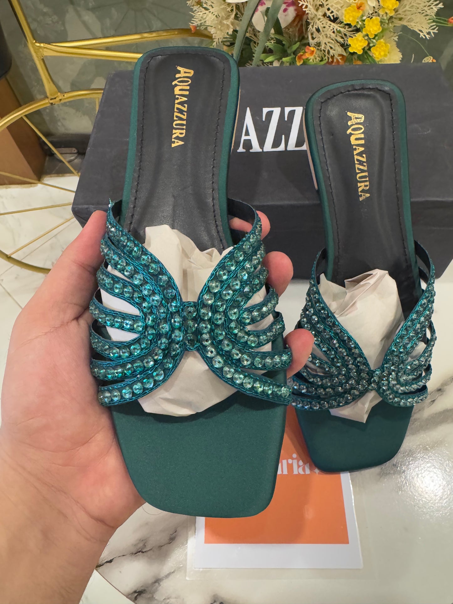 AQUA LISTA FLATS - GREEN