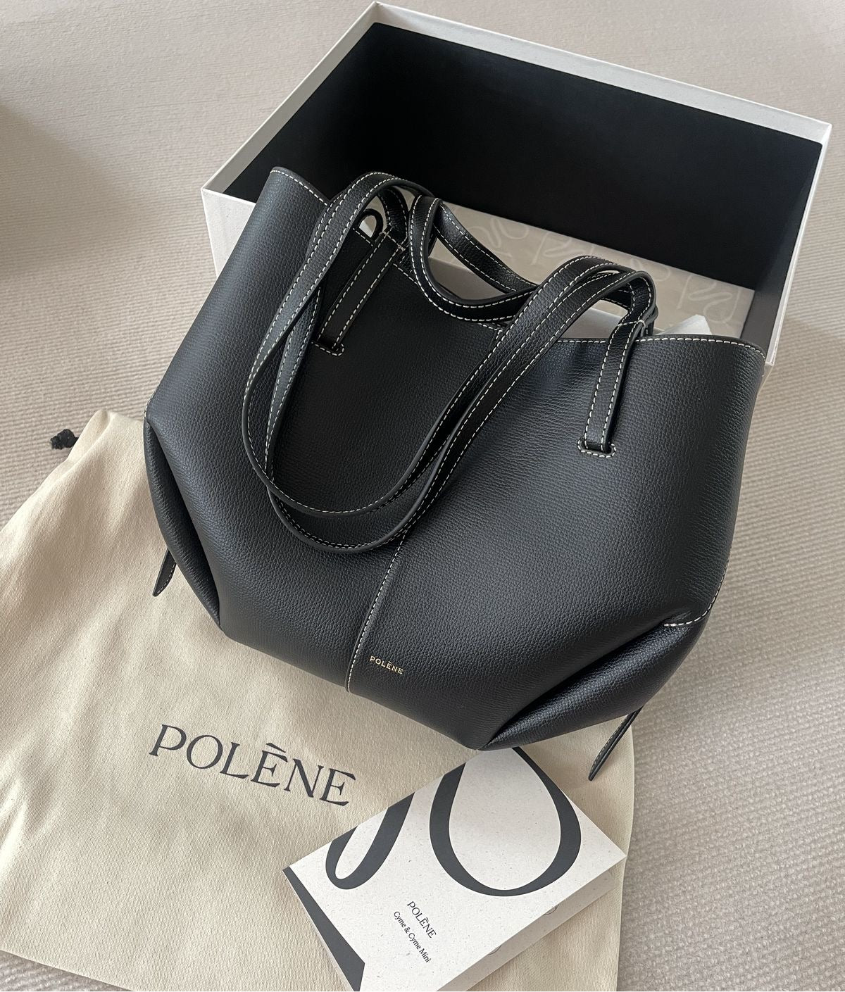 Poleene Cyme Tote bag - Black