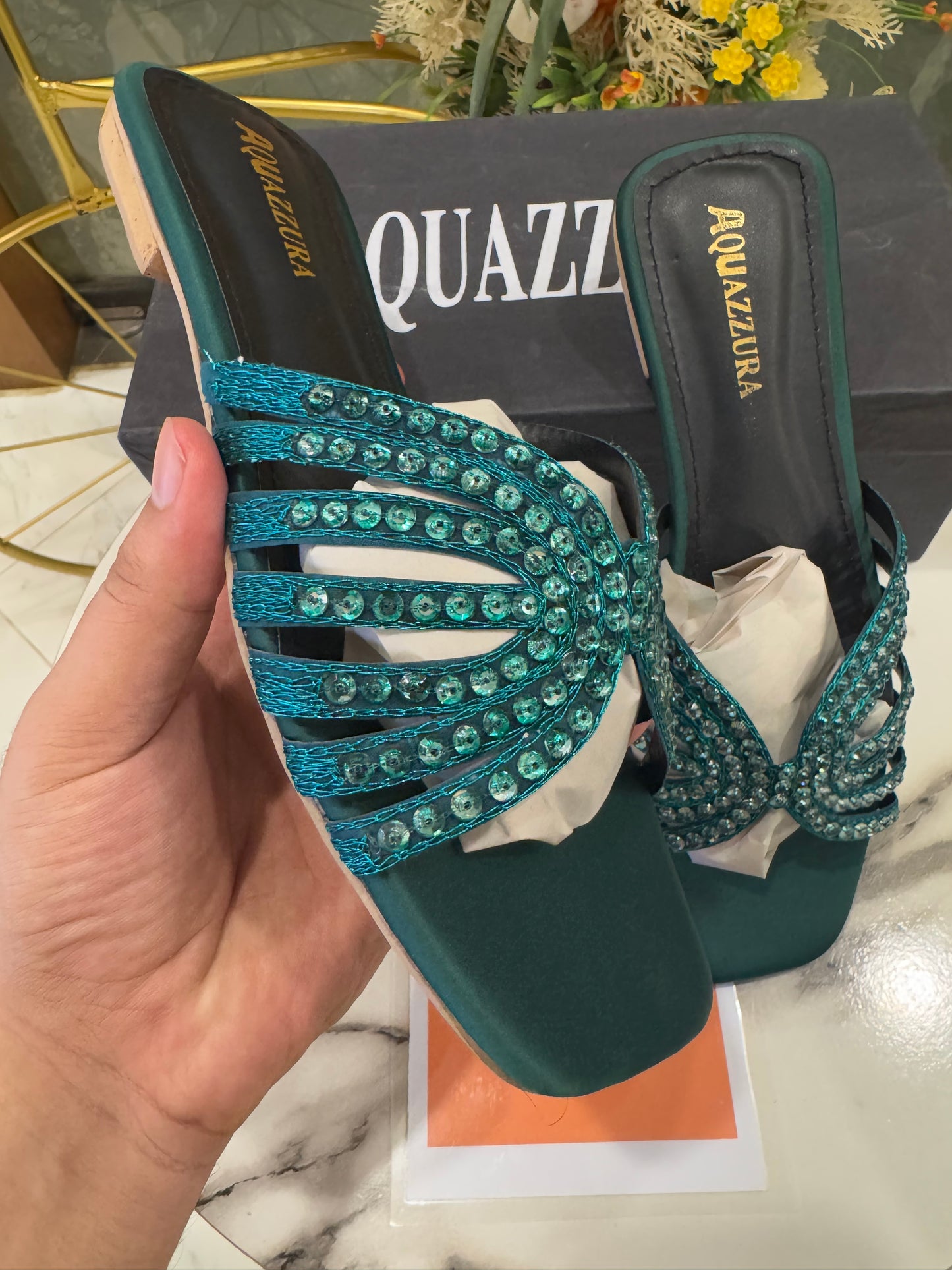 AQUA LISTA FLATS - GREEN