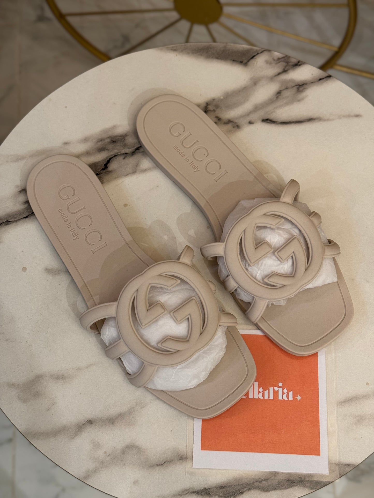GC INTERLOCKING SLIDE - Offwhite (imported)