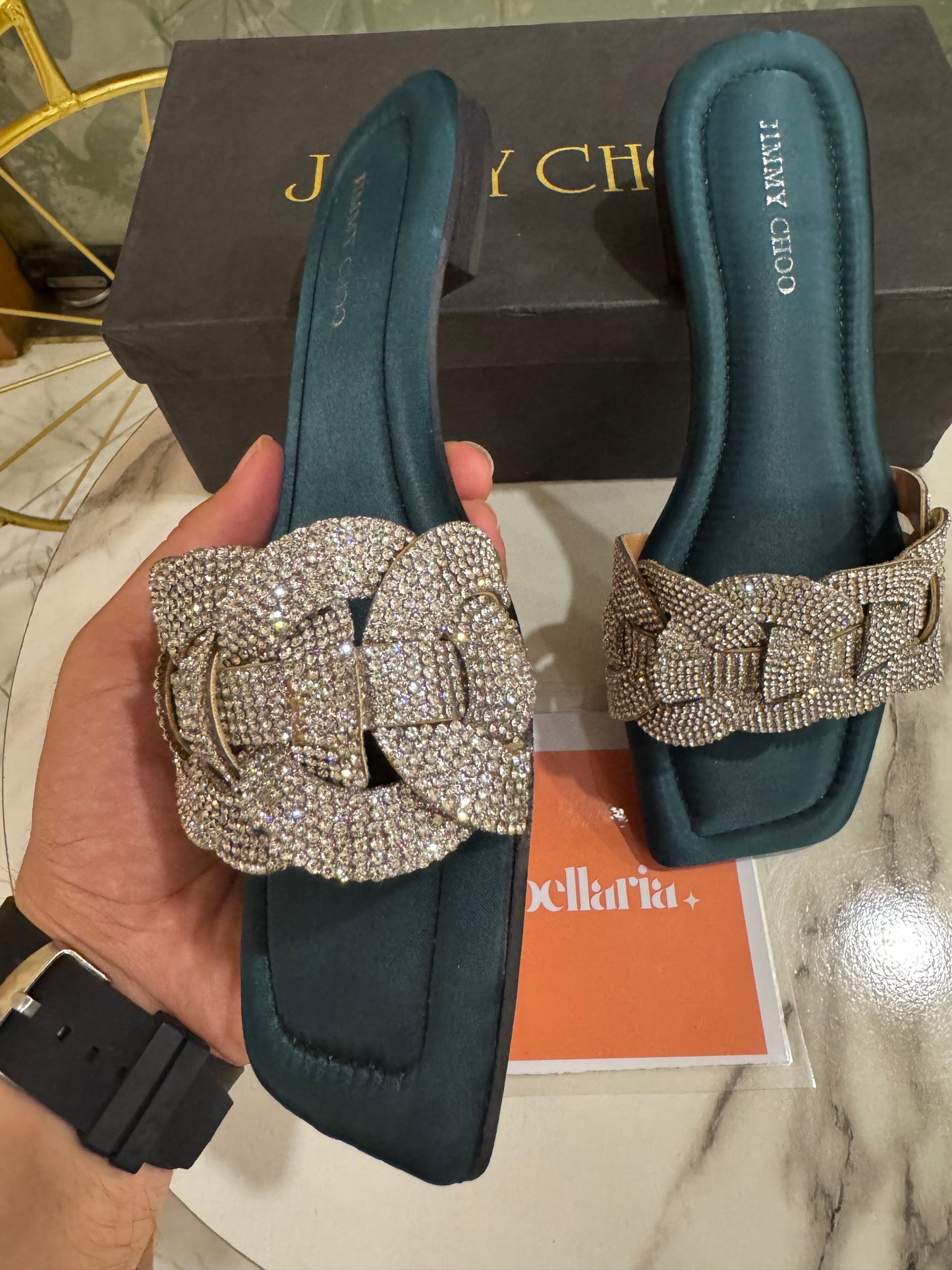 BELLARIA LATIN FLATS - SEAGREEN