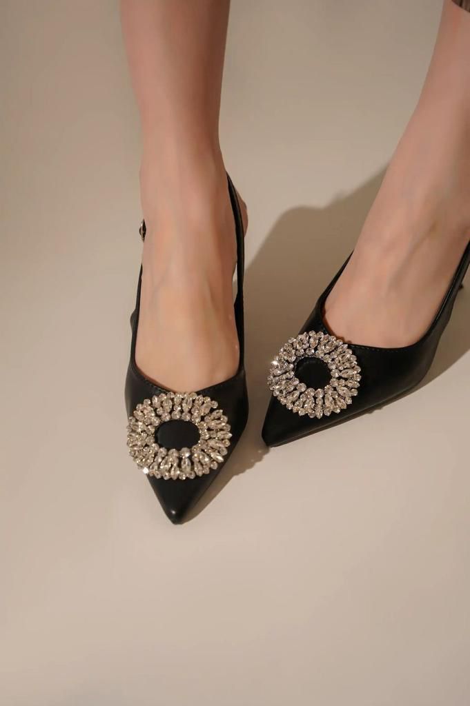ZR BROACH HEEL -BLACK-