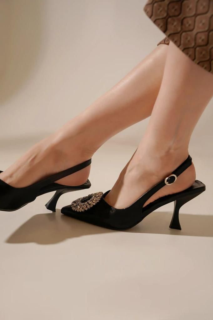 ZR BROACH HEEL -BLACK-