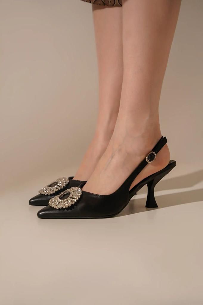 ZR BROACH HEEL -BLACK-