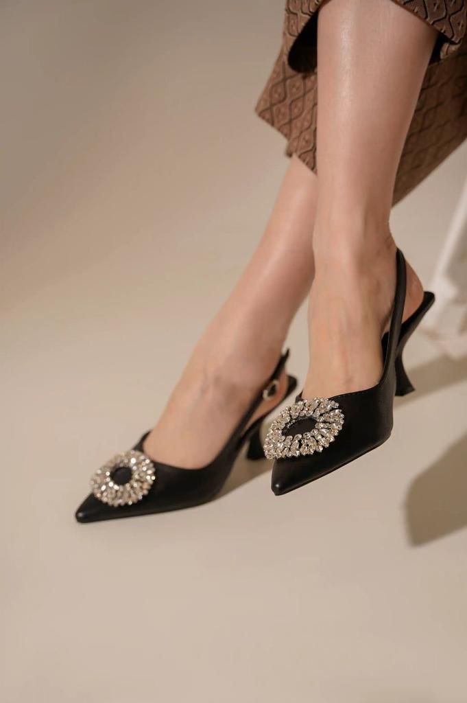 ZR BROACH HEEL -BLACK-