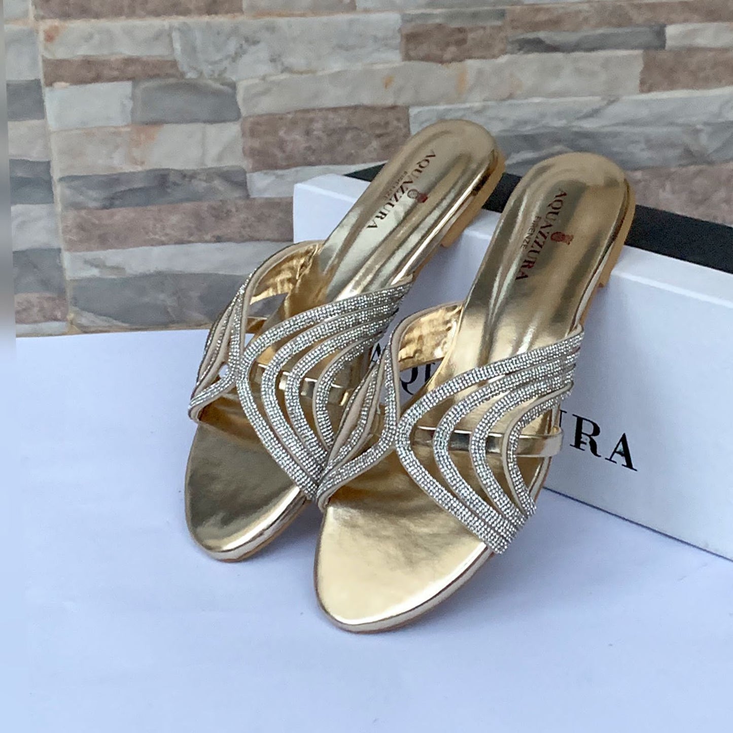 BNS PRIME RHINESTONE FLAT - GOLD | Flats, Footwear, View all footwear, View All- Shoes | bnsofficial