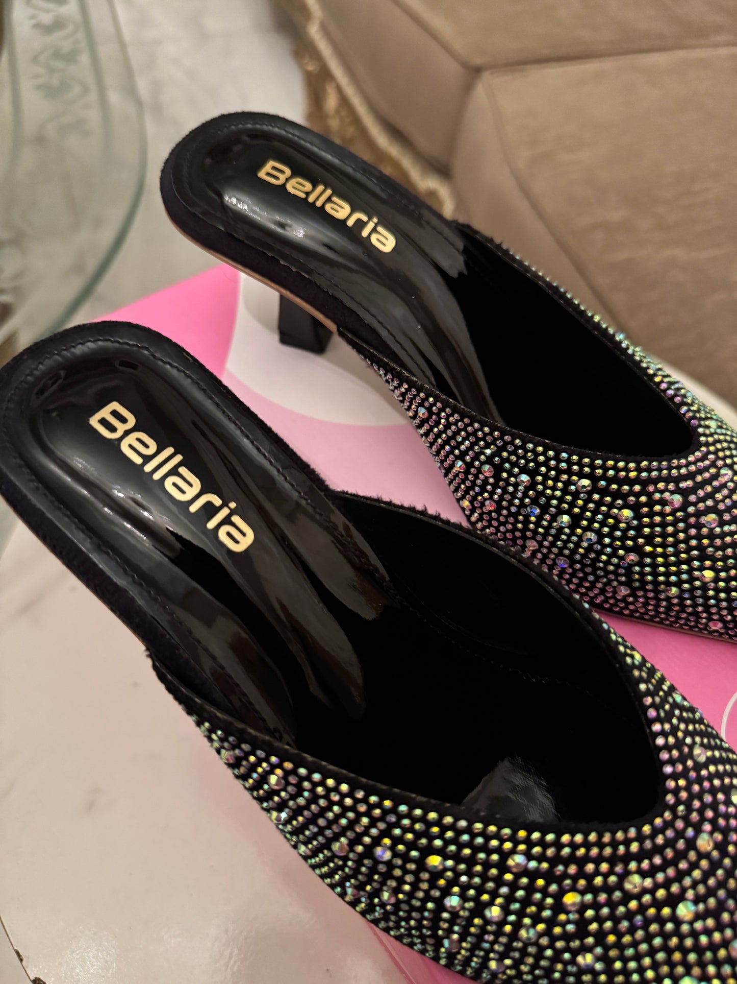 Glim Kitten Heel - Black