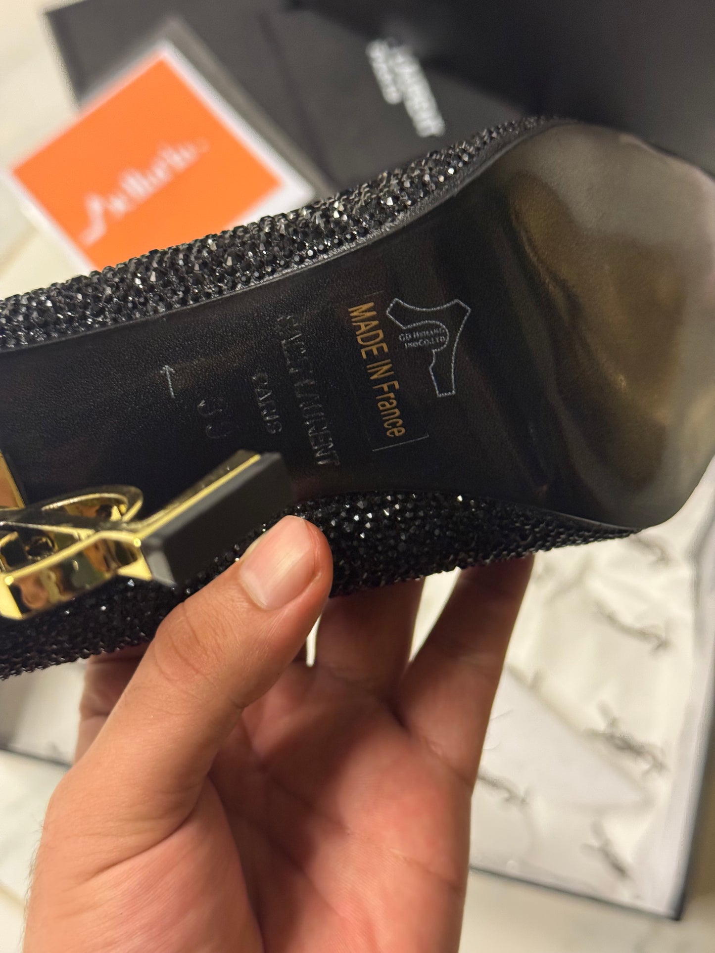 SAINT OPYUM PUMPS - BLACK/GOLD