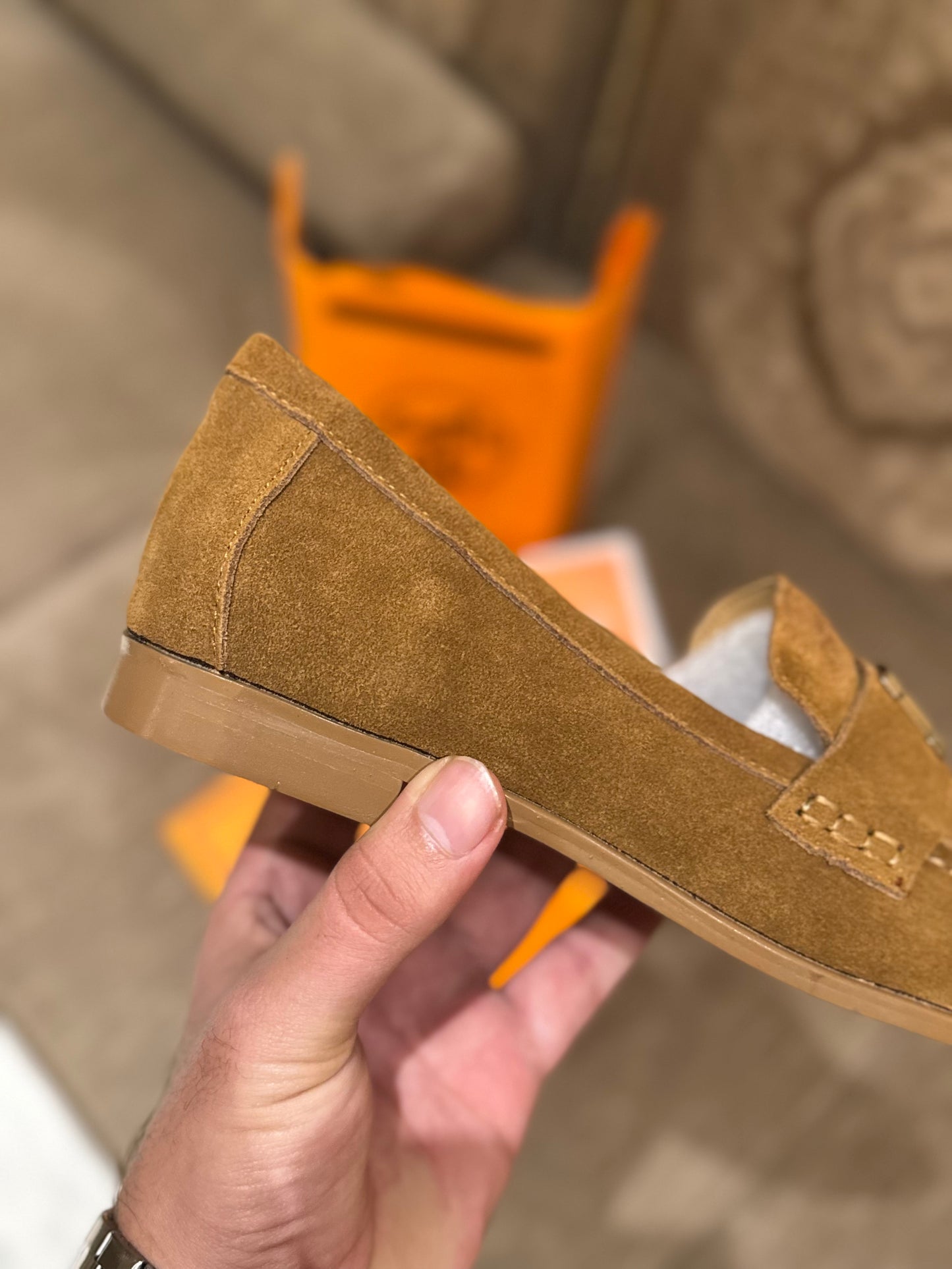 HMES PARIS SUEDE WOMEN SHOES - BROWN