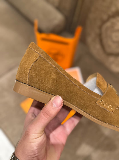 HMES PARIS SUEDE WOMEN SHOES - BROWN
