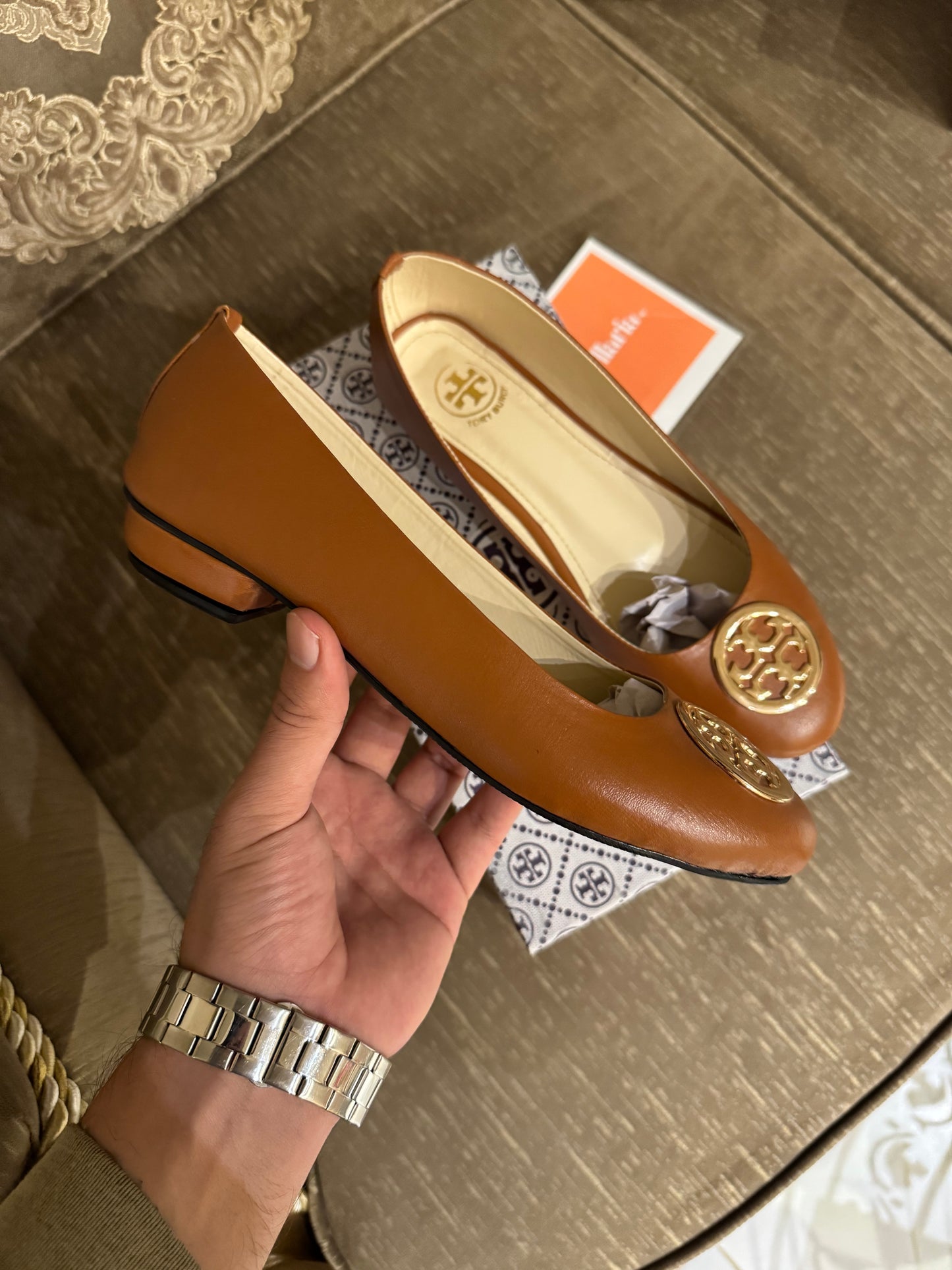 TB CHELSEA PUMPS - BROWN