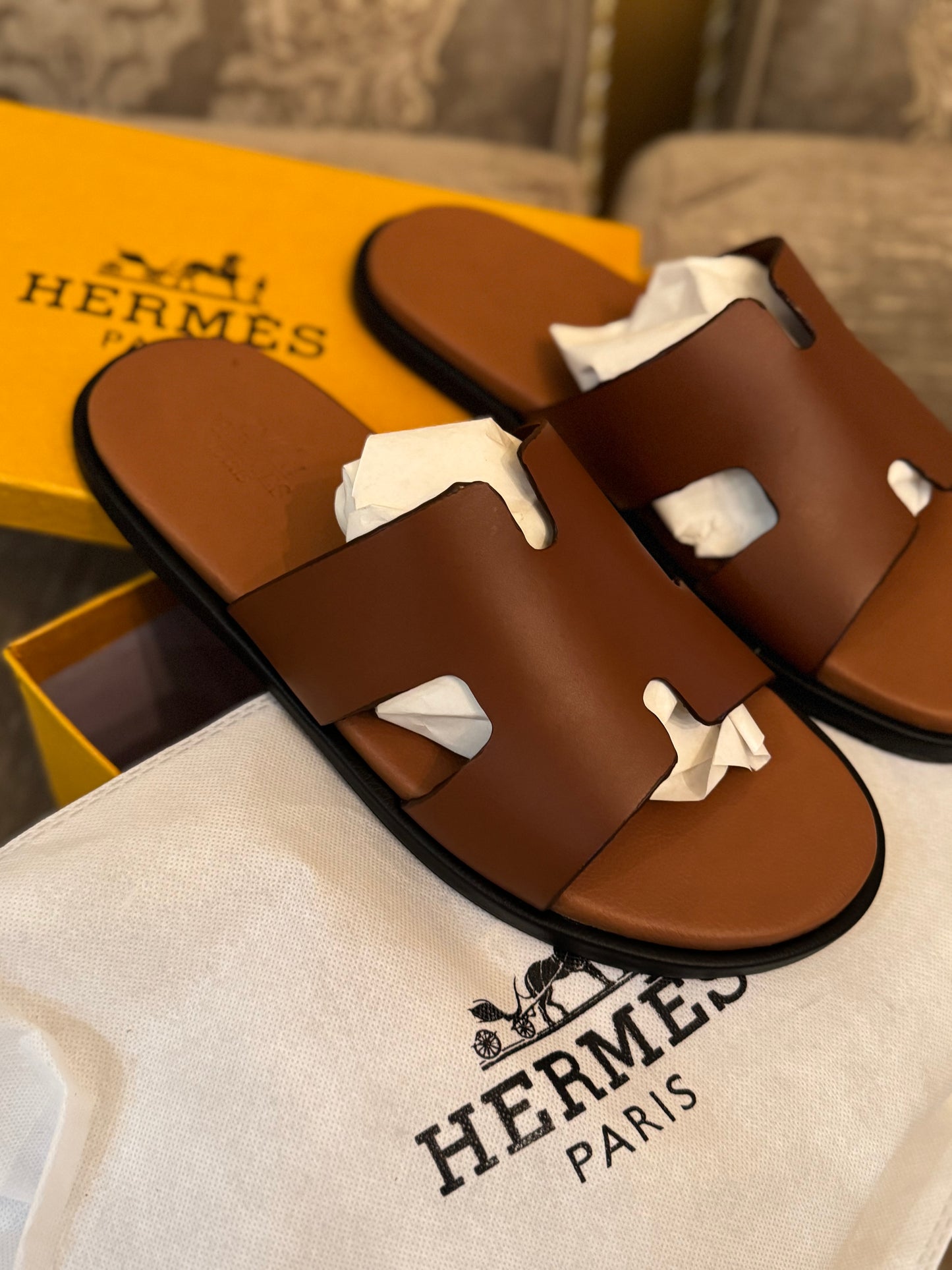 Hmes Izmir MEN’S Sandals - Brown