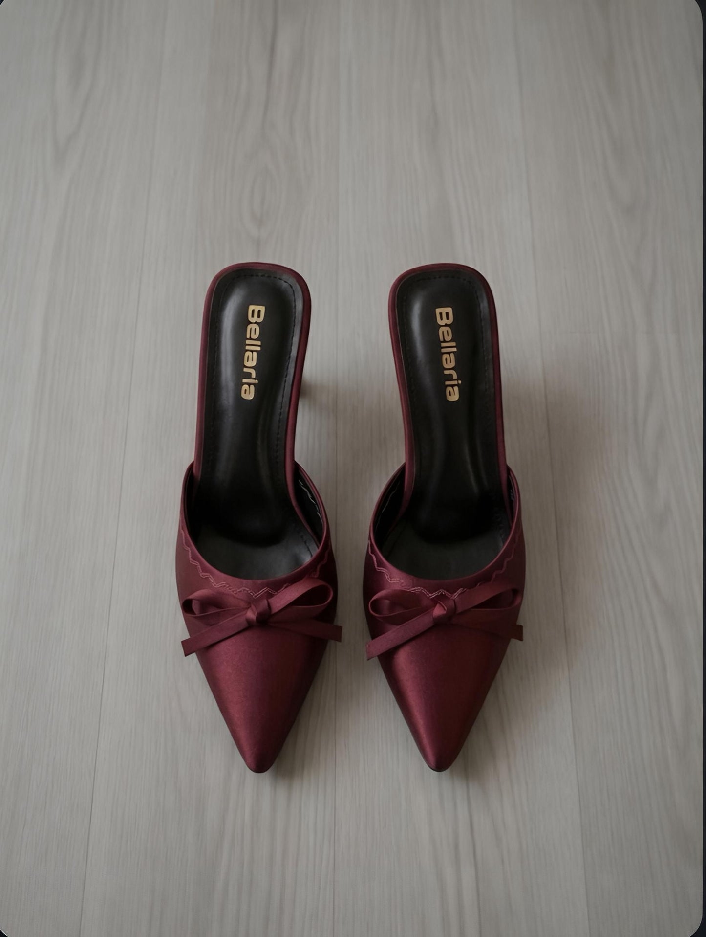 SERENA KITTEN HEEL - Maroon